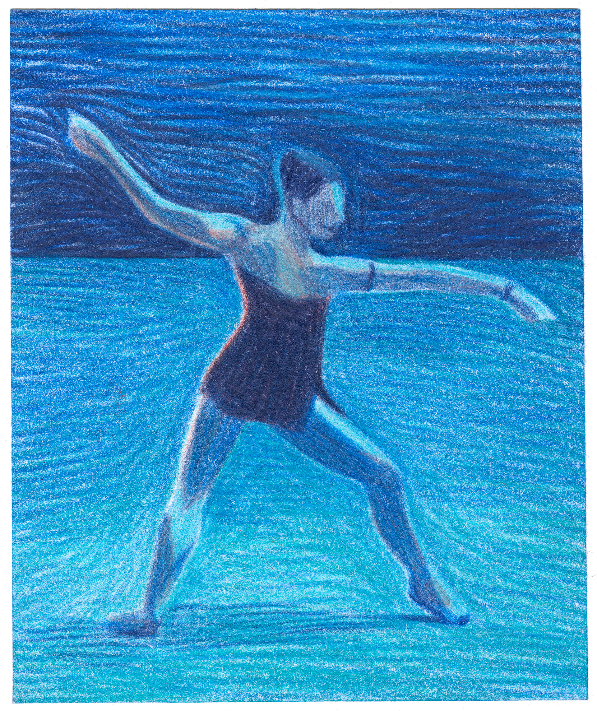 caroline peron péron danse sport crayon de couleur esmeralda