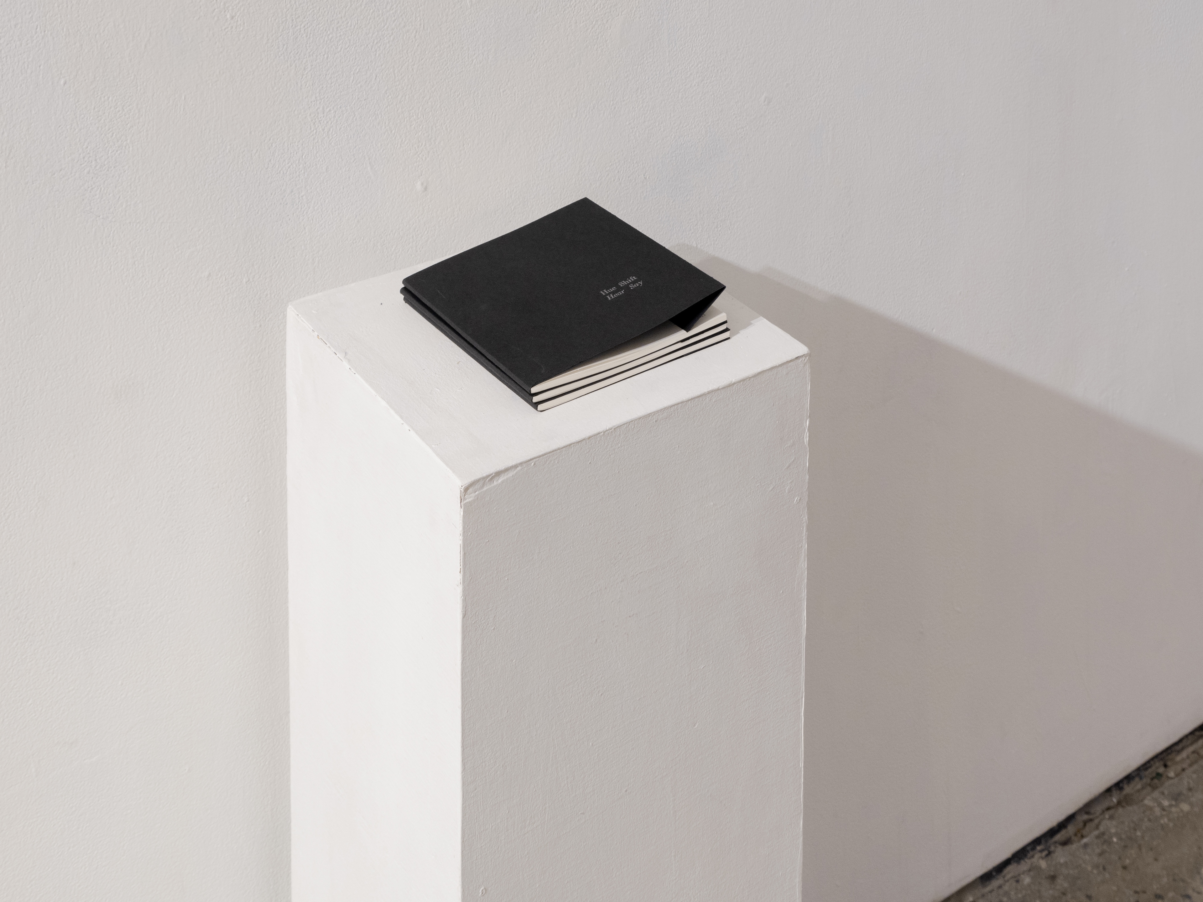 'Hue Shift Hear Say' materials: text; artist book.