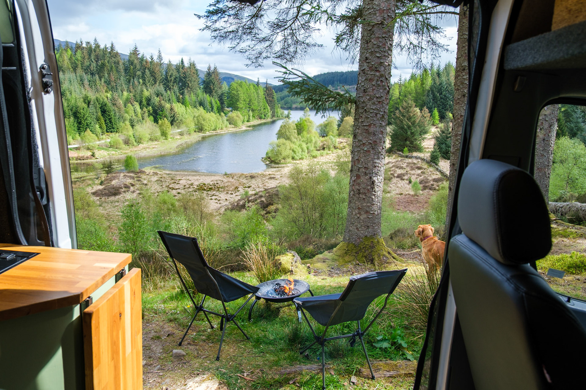 Client: via Quirky Campers – a campervan pictured in the Scottish highlands