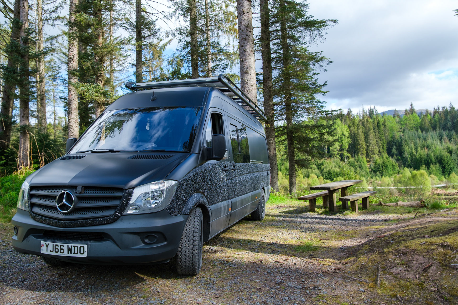 Client: via Quirky Campers – a campervan pictured in the Scottish highlands