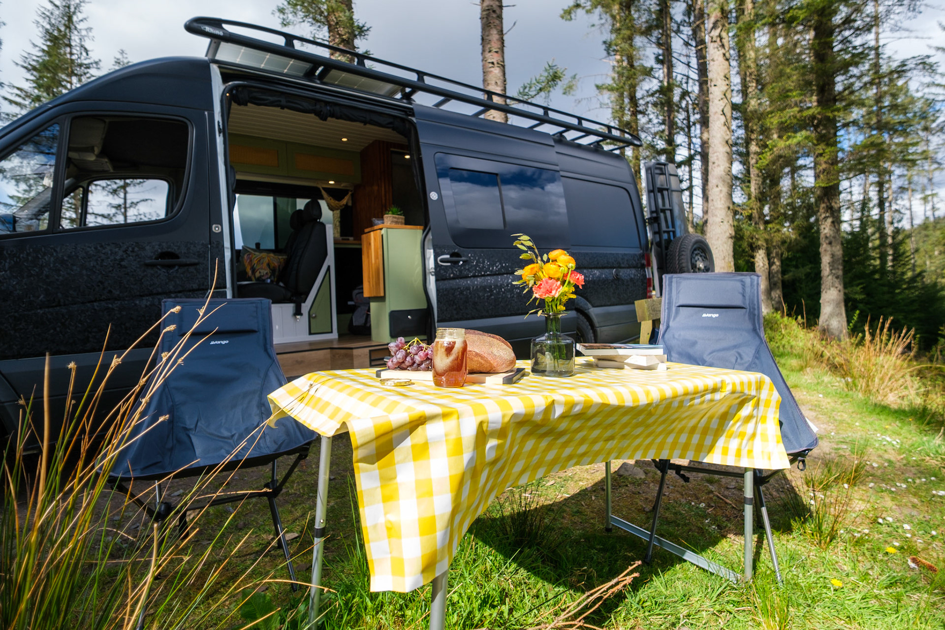 Client: via Quirky Campers – a campervan pictured in the Scottish highlands