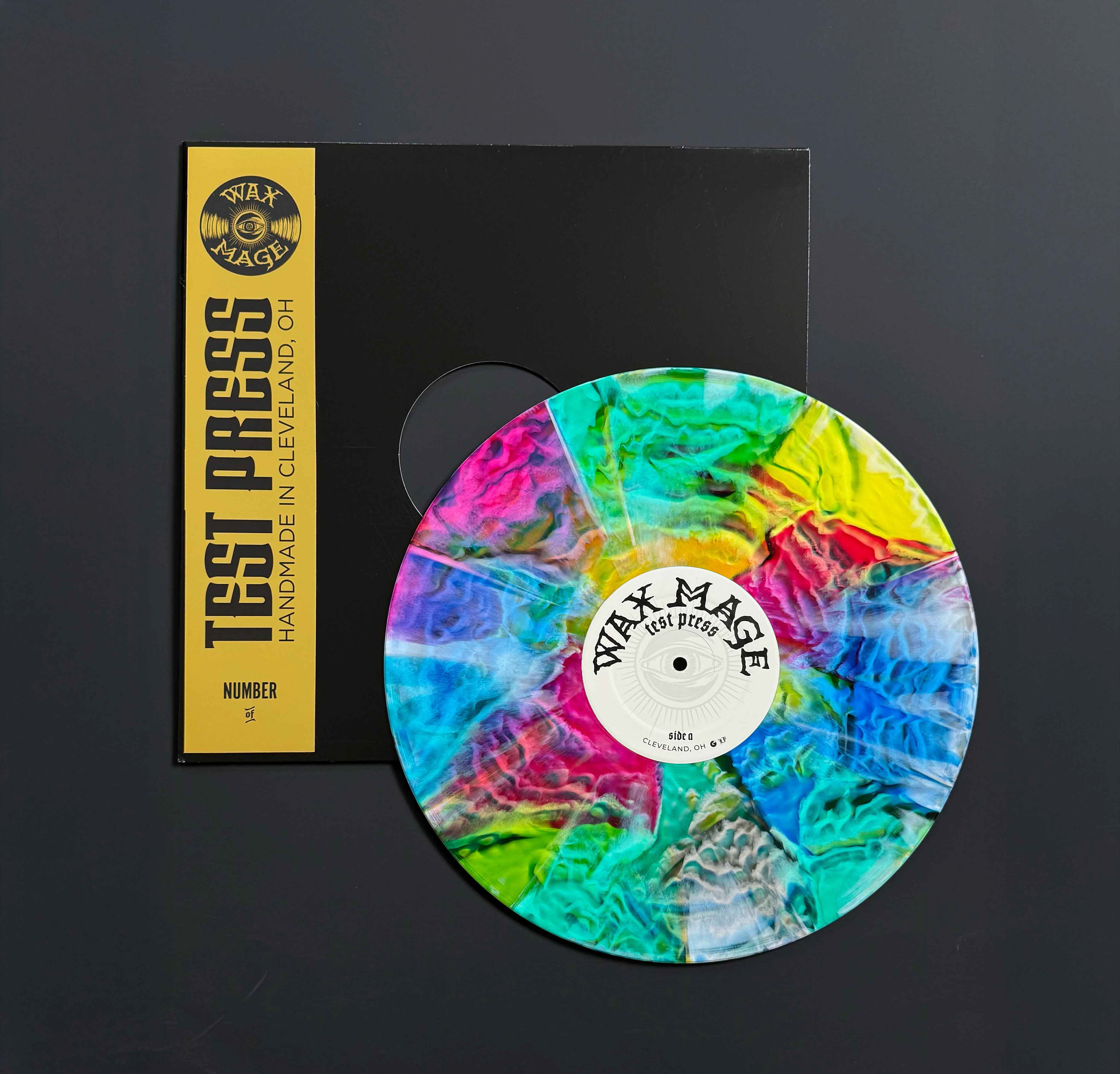 Test Press Label and Packaging