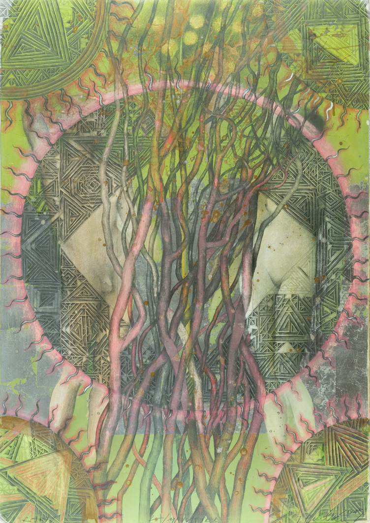 Eden, 70x100cm, lithopastel