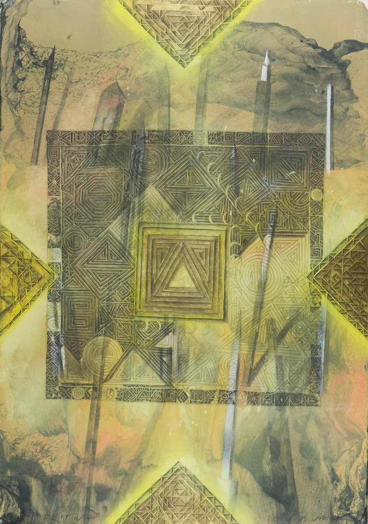 Prayer, 70x100cm, lithopastel