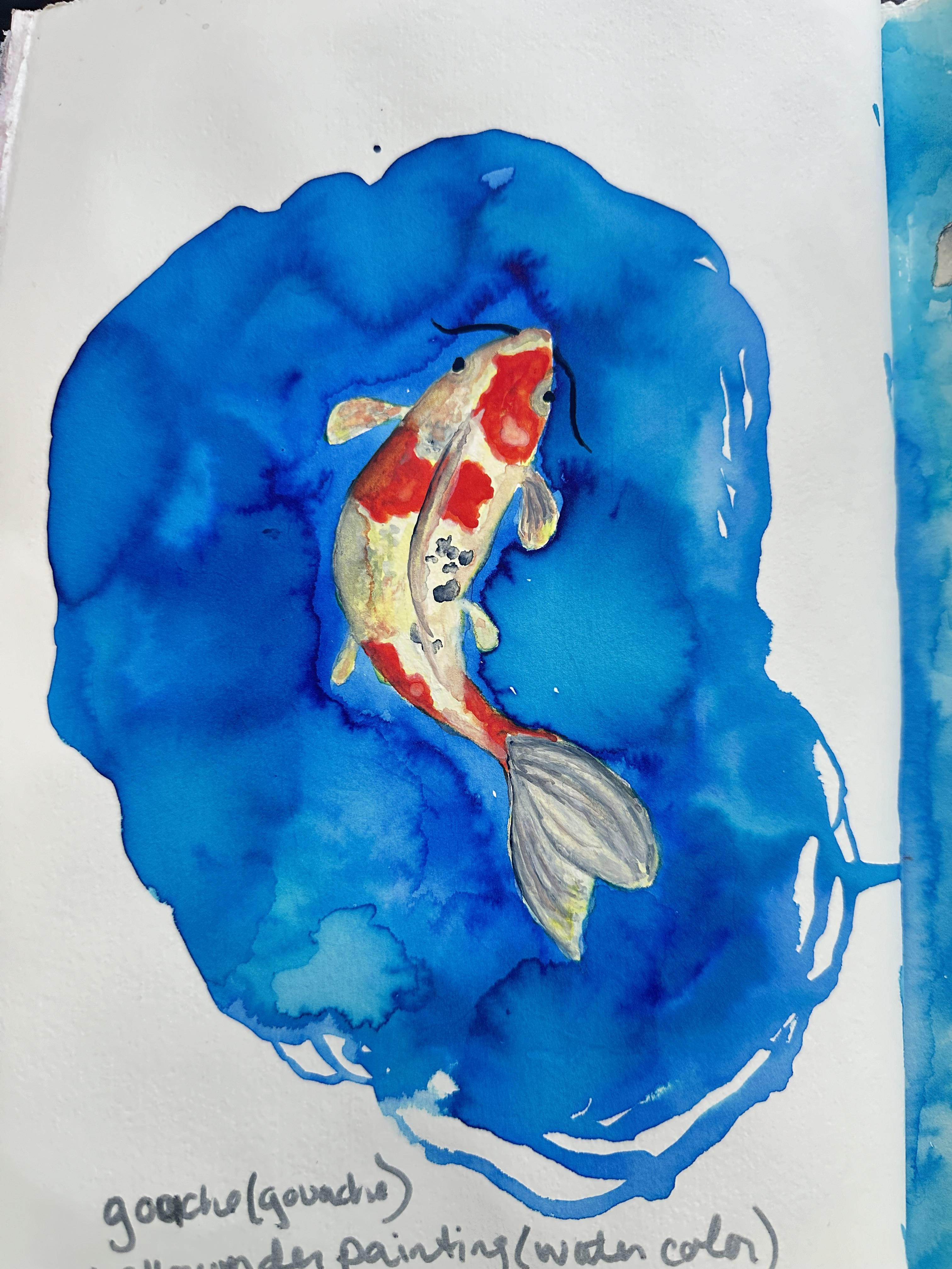 Koi gouache