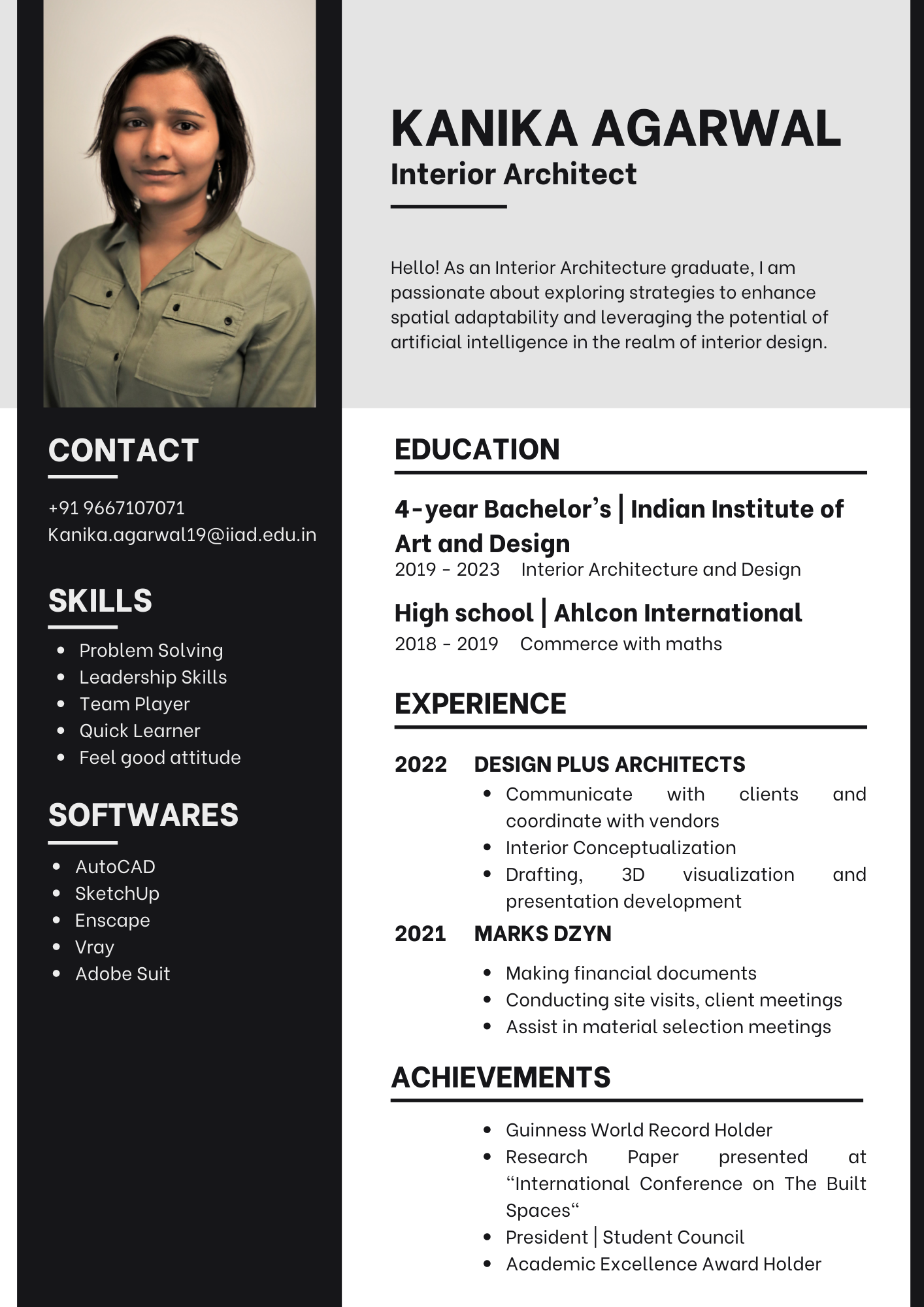 Kanika Agarwal - Resume