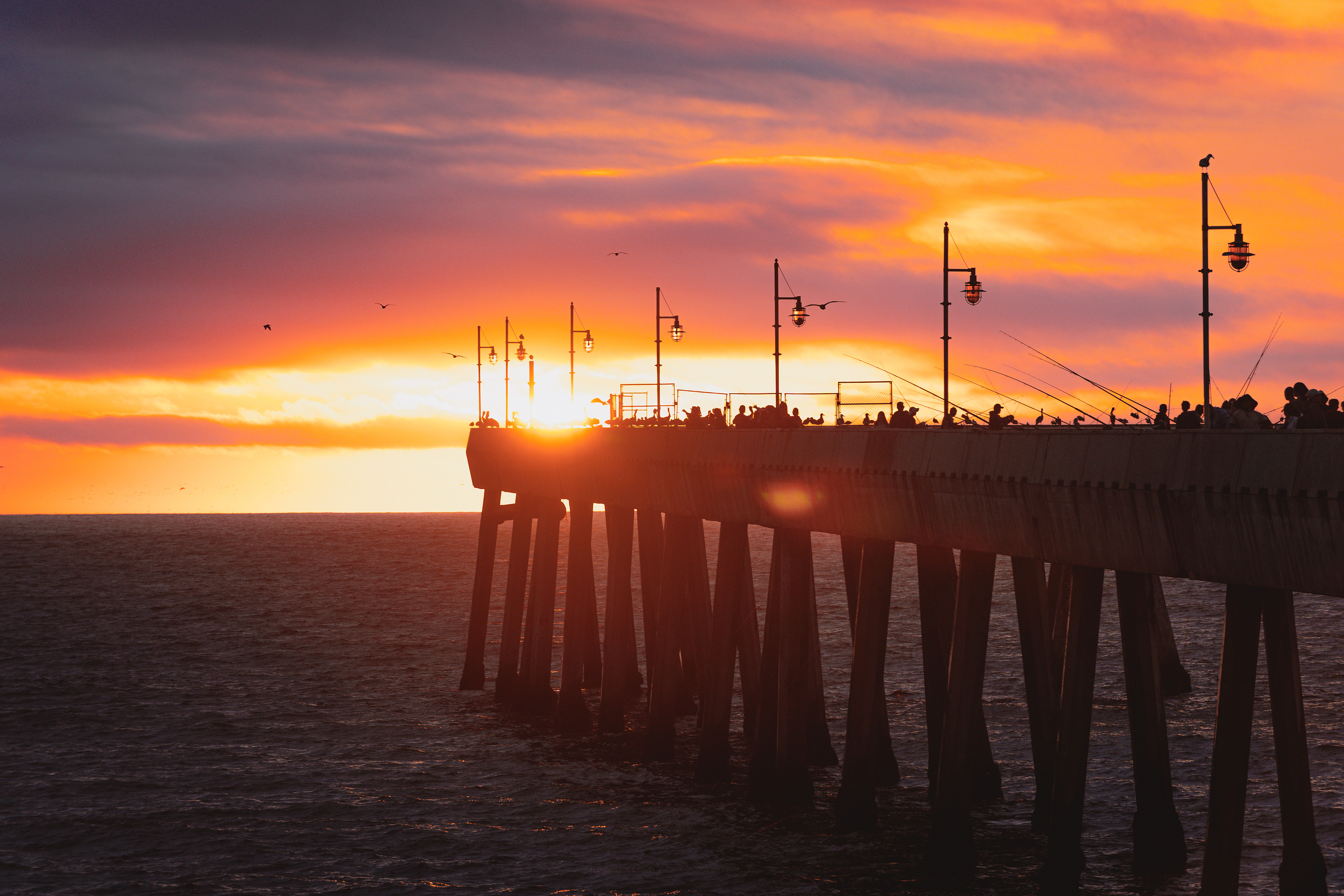 Pacifica Pier at sunset - Pacifica