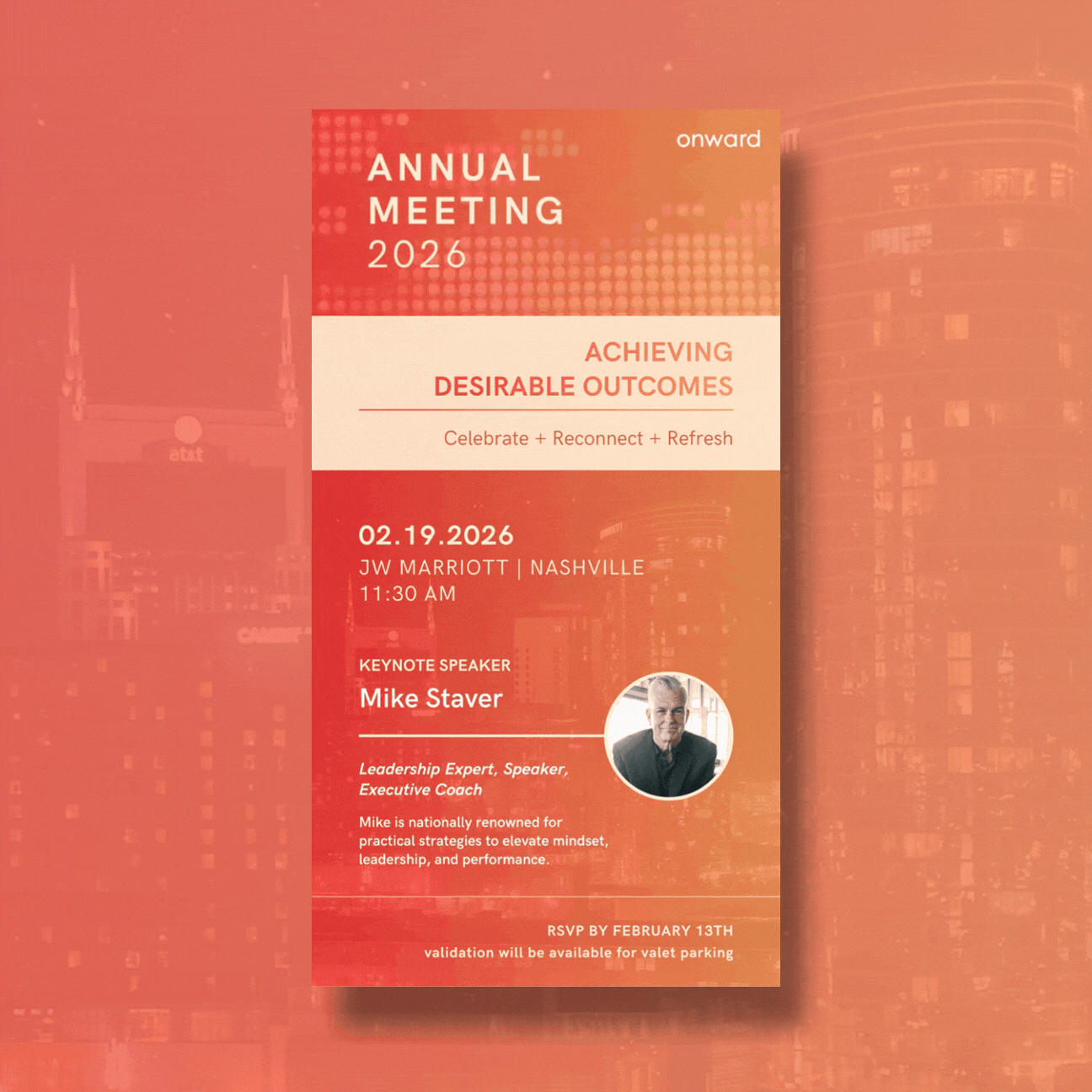 Conference email for Onward Real Estate // Email design + motion graphic
