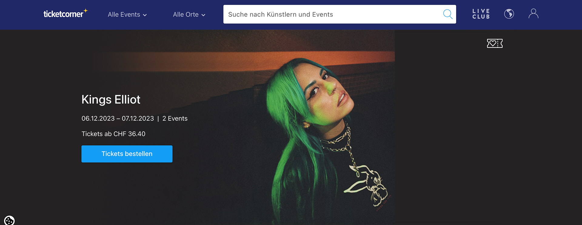 Seen on Ticketcorner