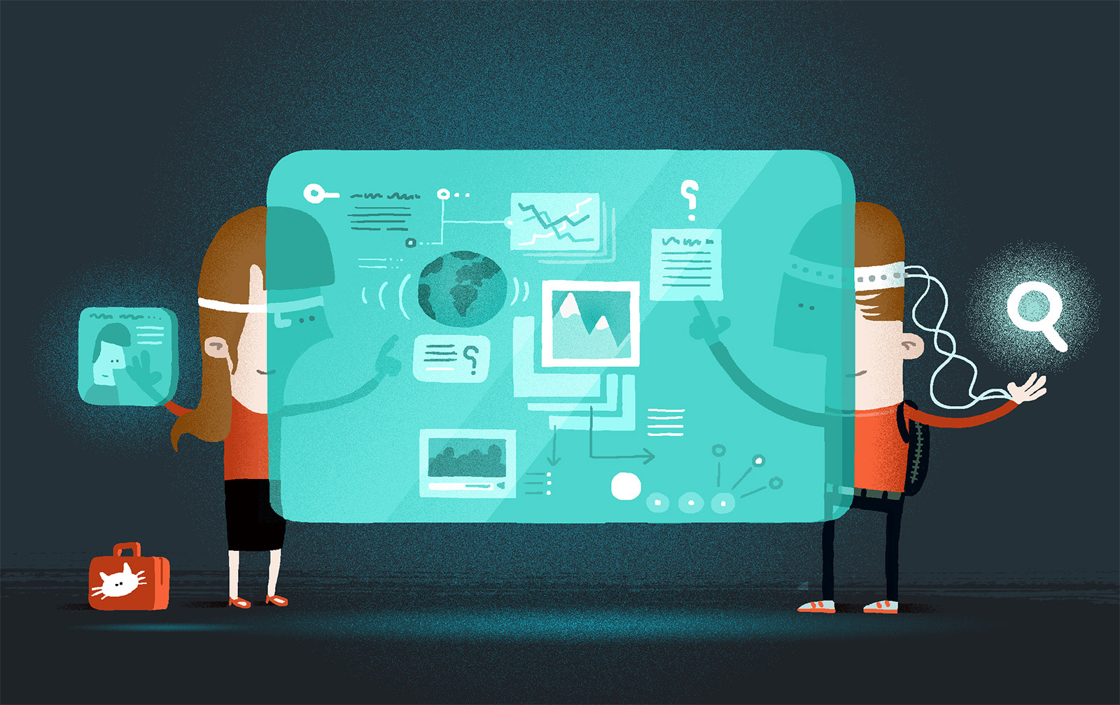 Kennisnet - illustratie over digitale vaardigheden