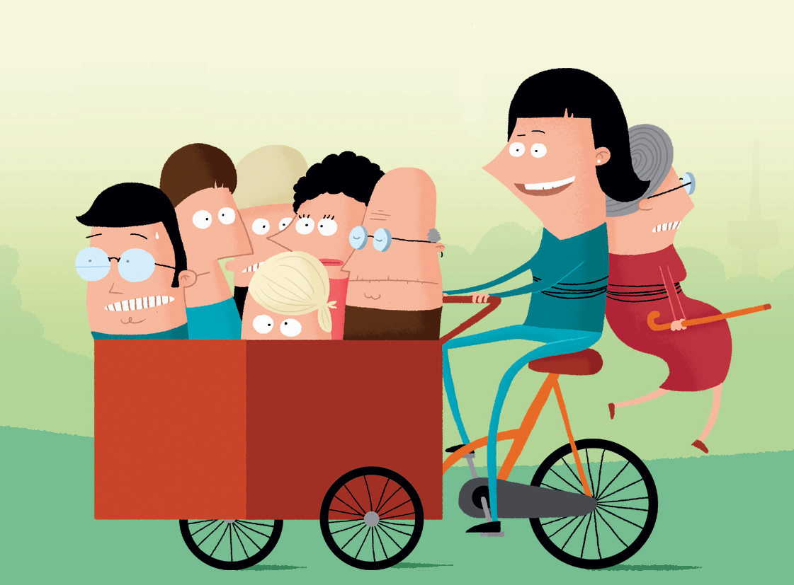 Rotterdampas - illustratie voor magazine