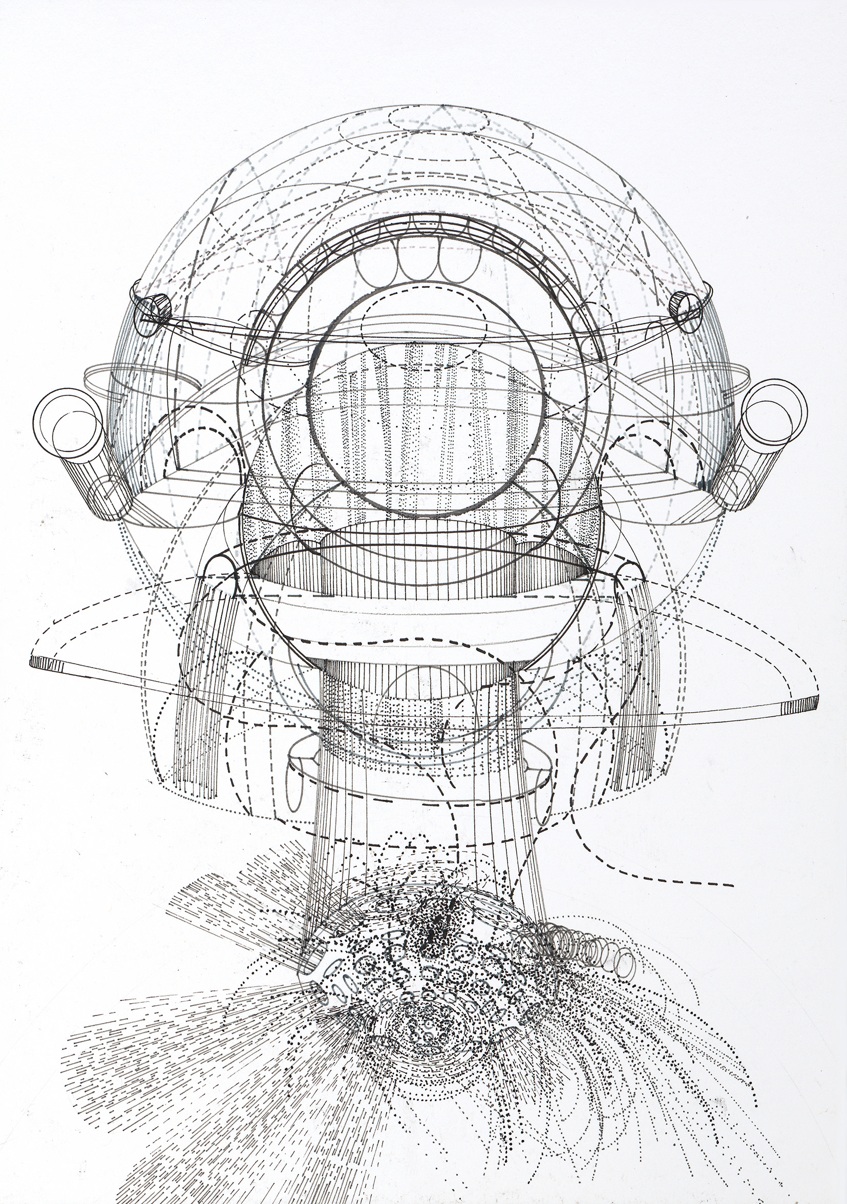 Im Umlauf, 2018 - Tinte auf Papier