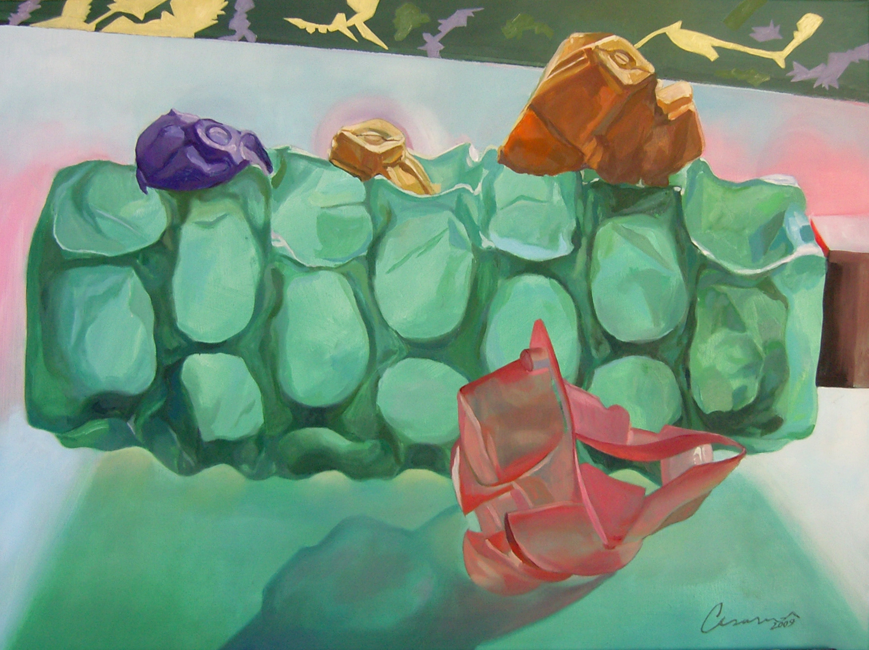 Vorneweg, 2009 - Öl auf Leinwand / Óleo sobre lienzo / Oil on canvas - 60x80 cm