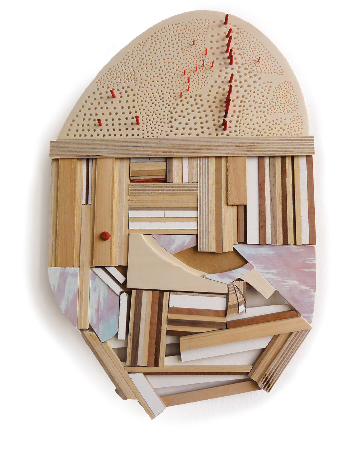 Des-figurar III 2016 - Holz / madera, / wood - 42 x 27 x 1,5 cm