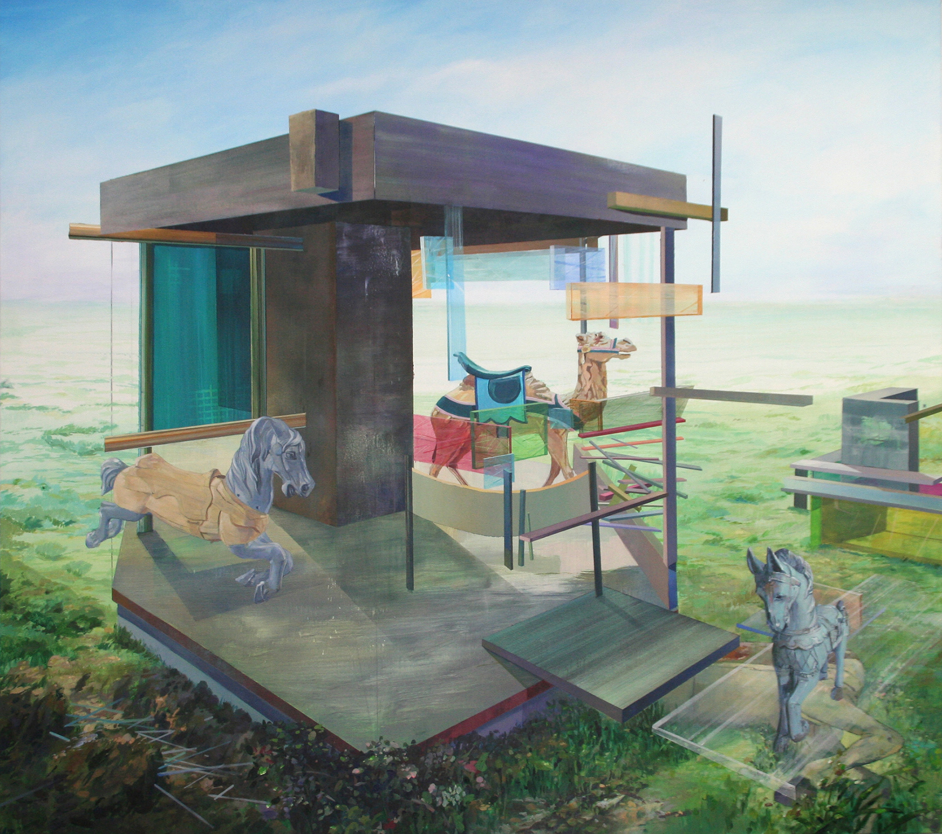 Der Lauf der Dinge, 2019, Acryl auf Leinwand 170 x 190 cm