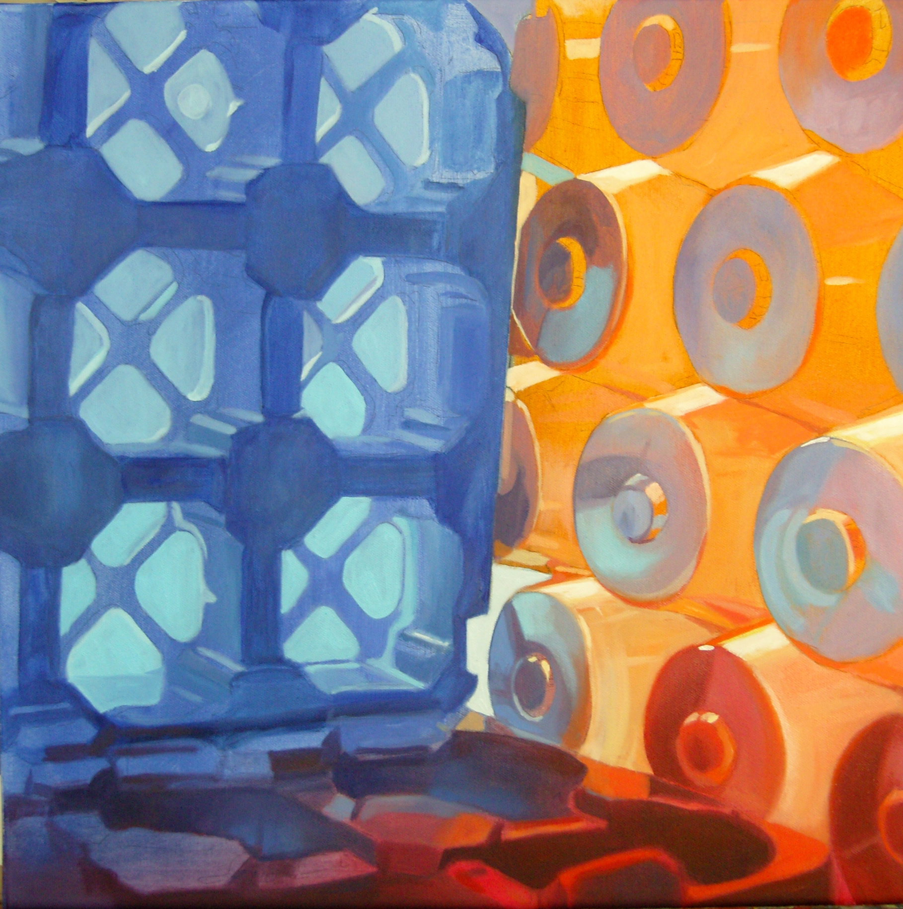 In das Licht gerückt, 2009 - Öl auf Leinwand / Óleo sobre lienzo / Oil on canvas- 50 x 50 cm