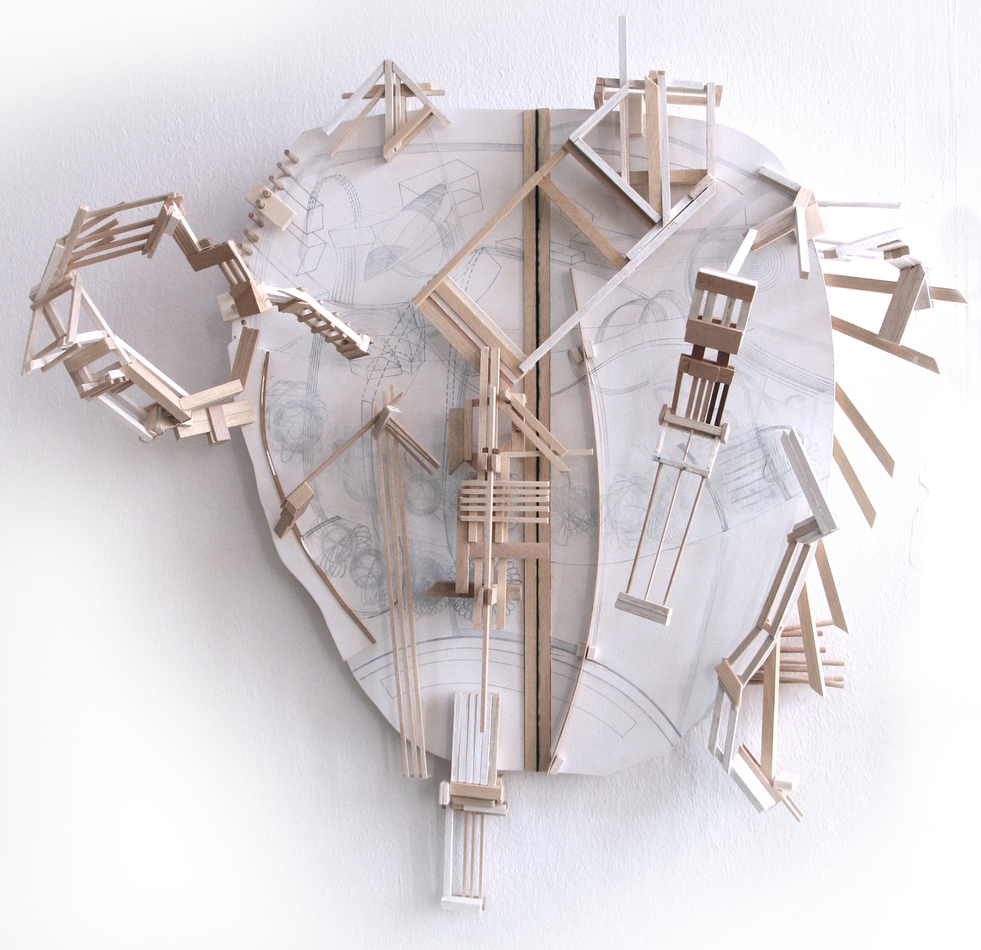 Dementi, 2016 - Holz / madera, / wood - 46 x 55 x 13 cm