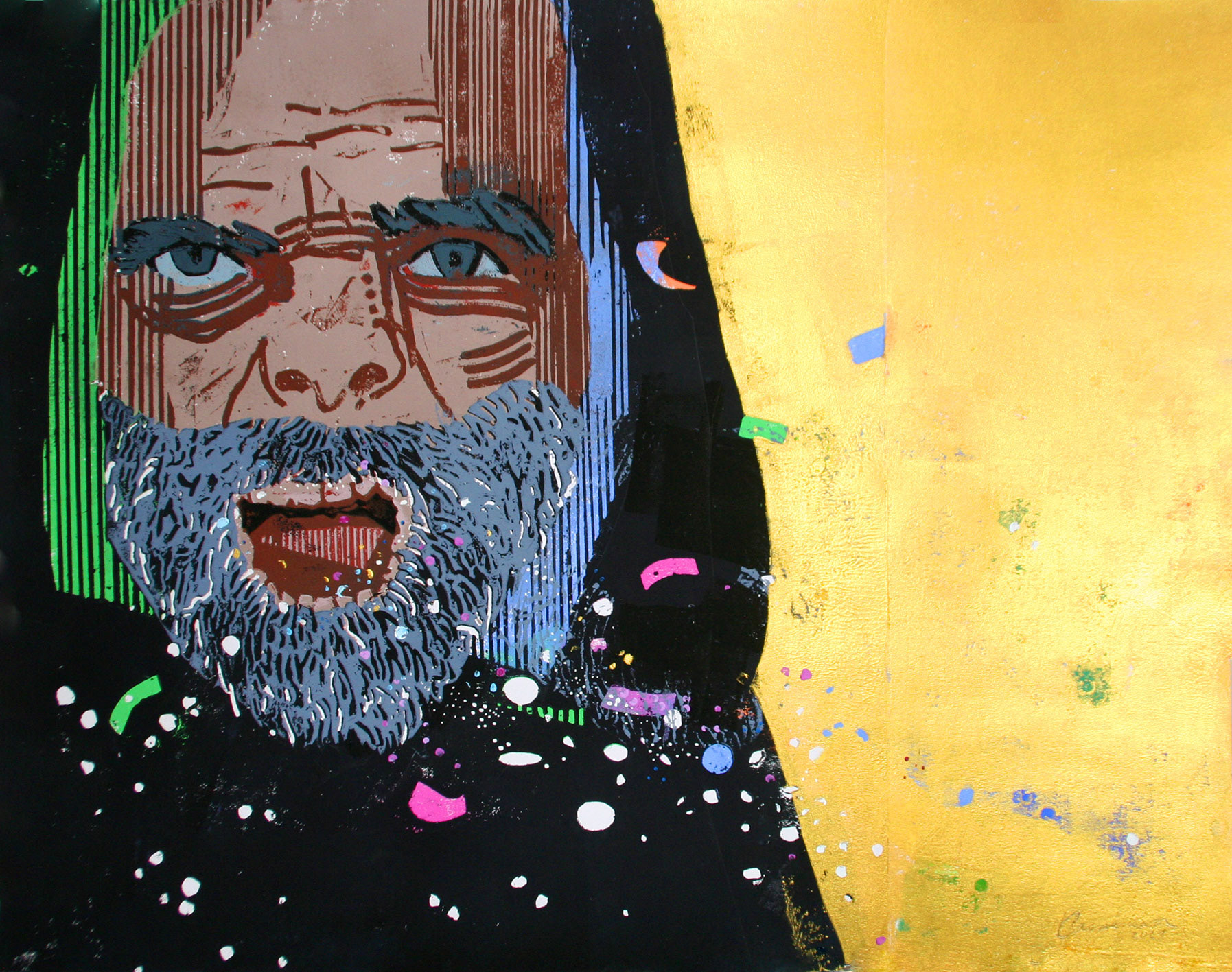 Innerhalb II, 2021 - Pappschnitt 40 x 50 cm