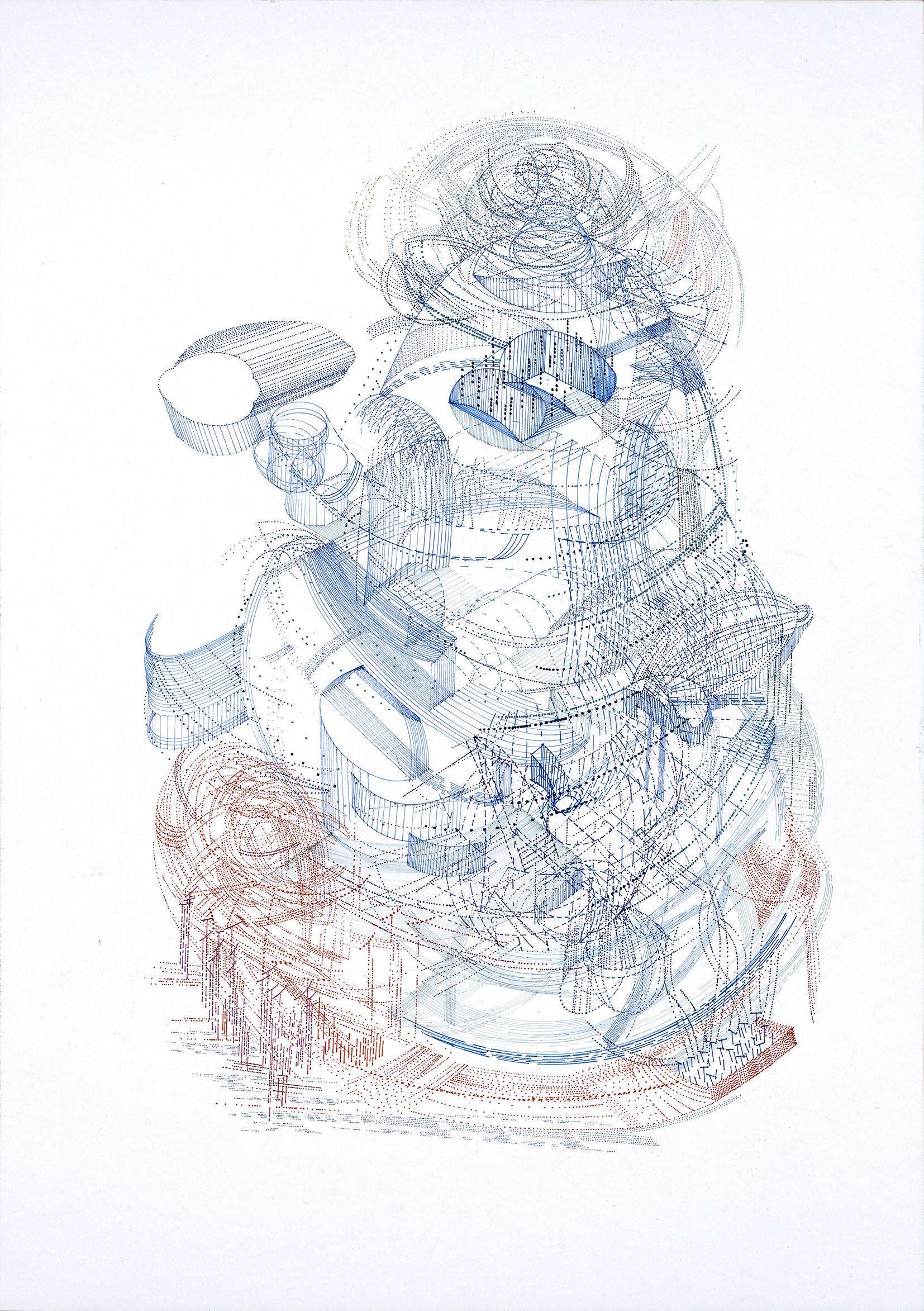Knarren und Quietschen, 2020 Tinte auf Papier 59,4 x 42 cm