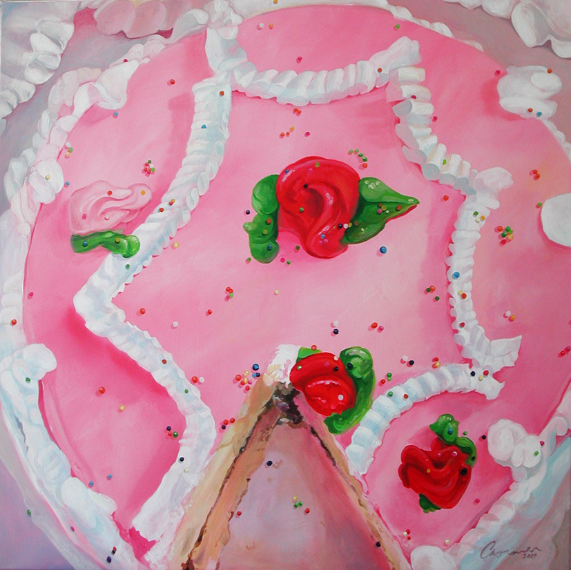Celebración II, 2004 - Acryl auf Leinwand / Acrilico sobre lienzo / Acril on canvas - 80 x 80 cm