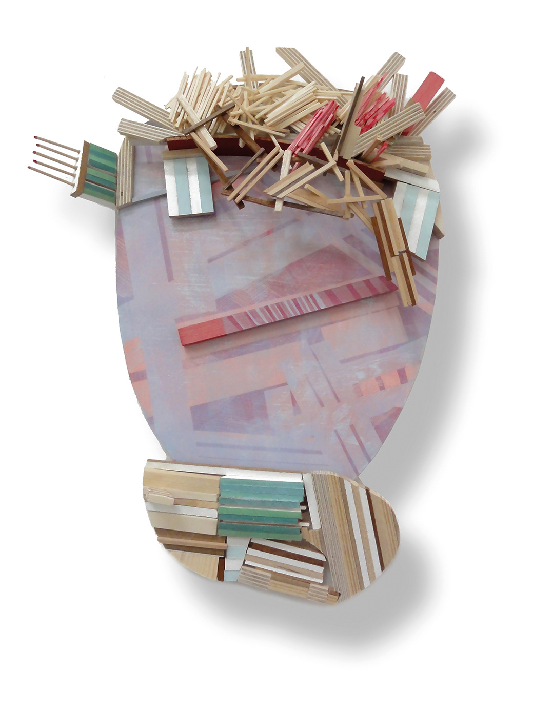 Des-figurar II 2015 - Holz / madera, / wood - 46 x 34 x 8 cm