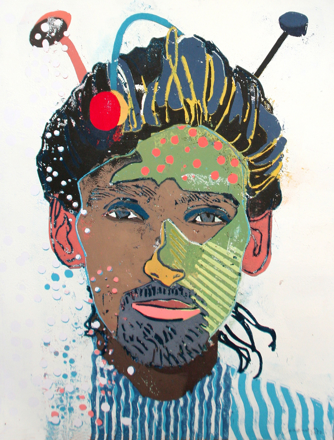 und alles, 2022 - Pappschnitt 40 x 50 cm