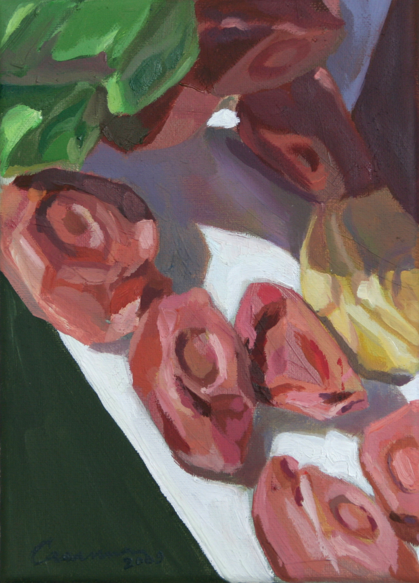 Szene II , 2009 - Öl auf Leinwand / Óleo sobre lienzo / Oil on canvas - 13x18 cm