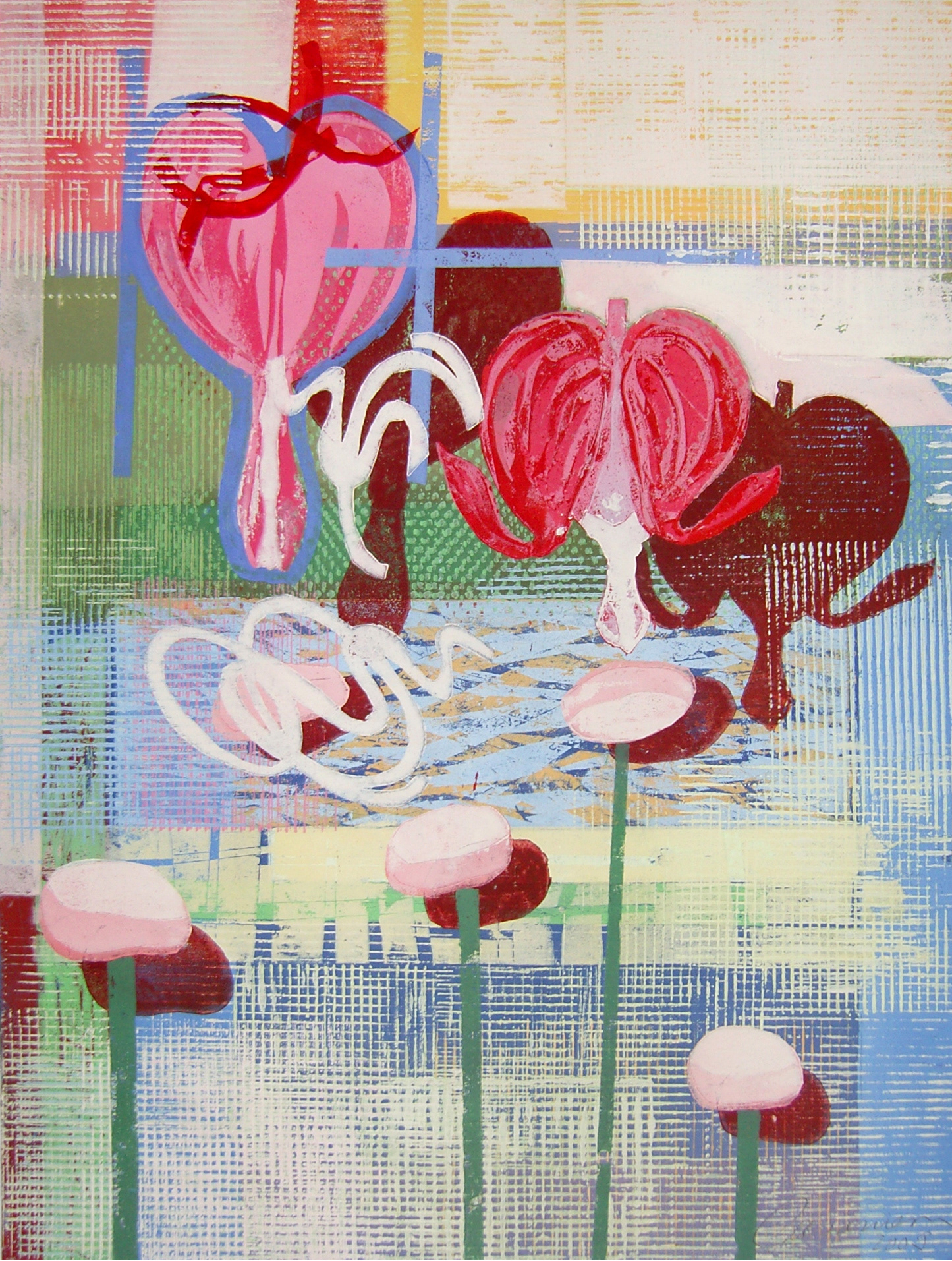 Es blitzt, 2009 - Pappschnitt / Colografía / Cardboard cut - 56,5 x 43 cm