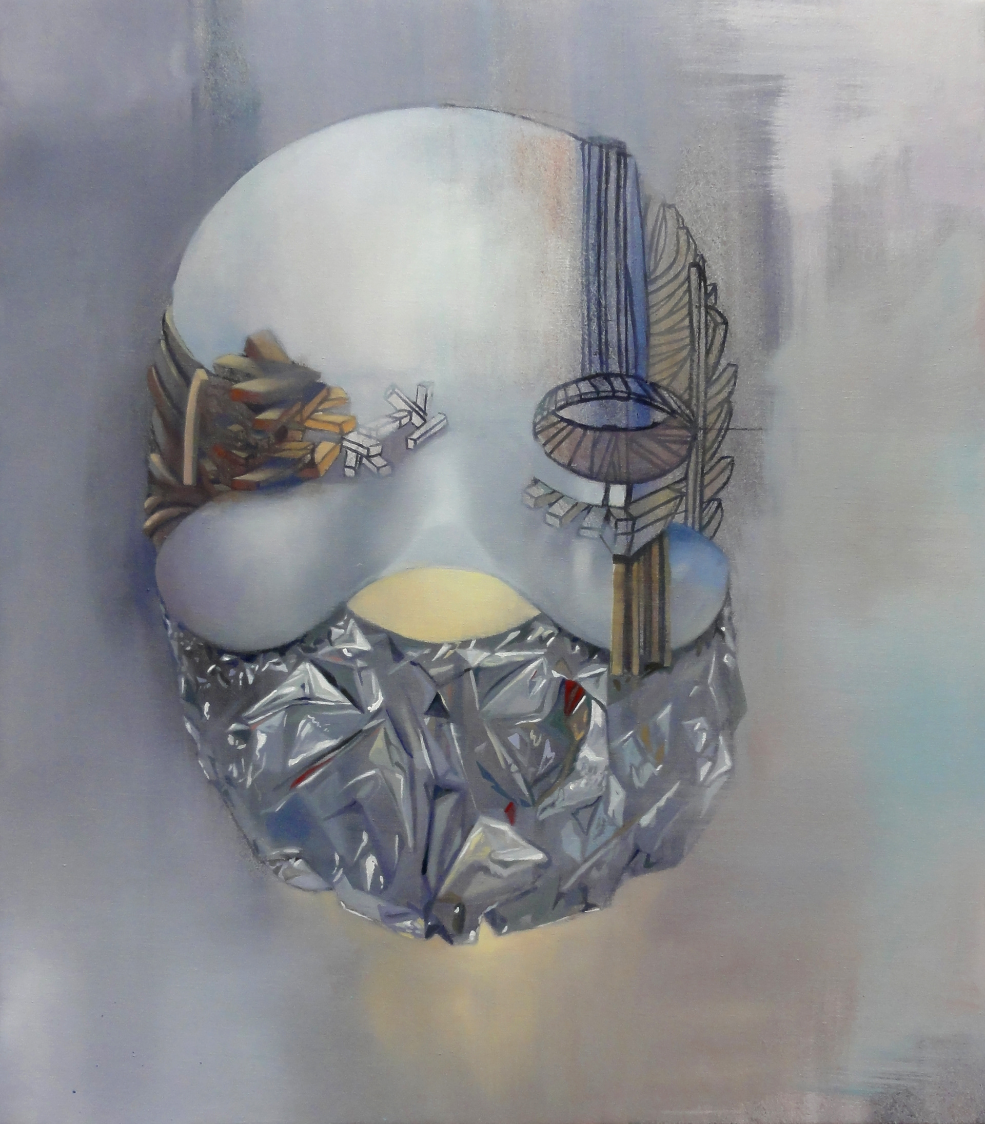 Entseelt, 2016 - Öl auf Leinwand / Óleo sobre lienzo / Oil on canvas - 90x80 cm