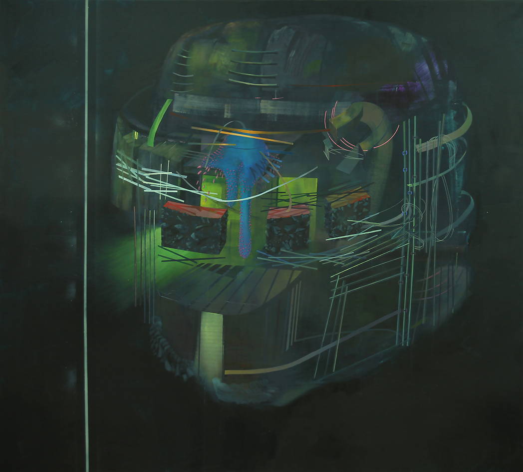 Niederschlag, 2017 Acryl auf Leinwand / Acrilico sobre lienzo / Acril on canvas - 170x190 cm
