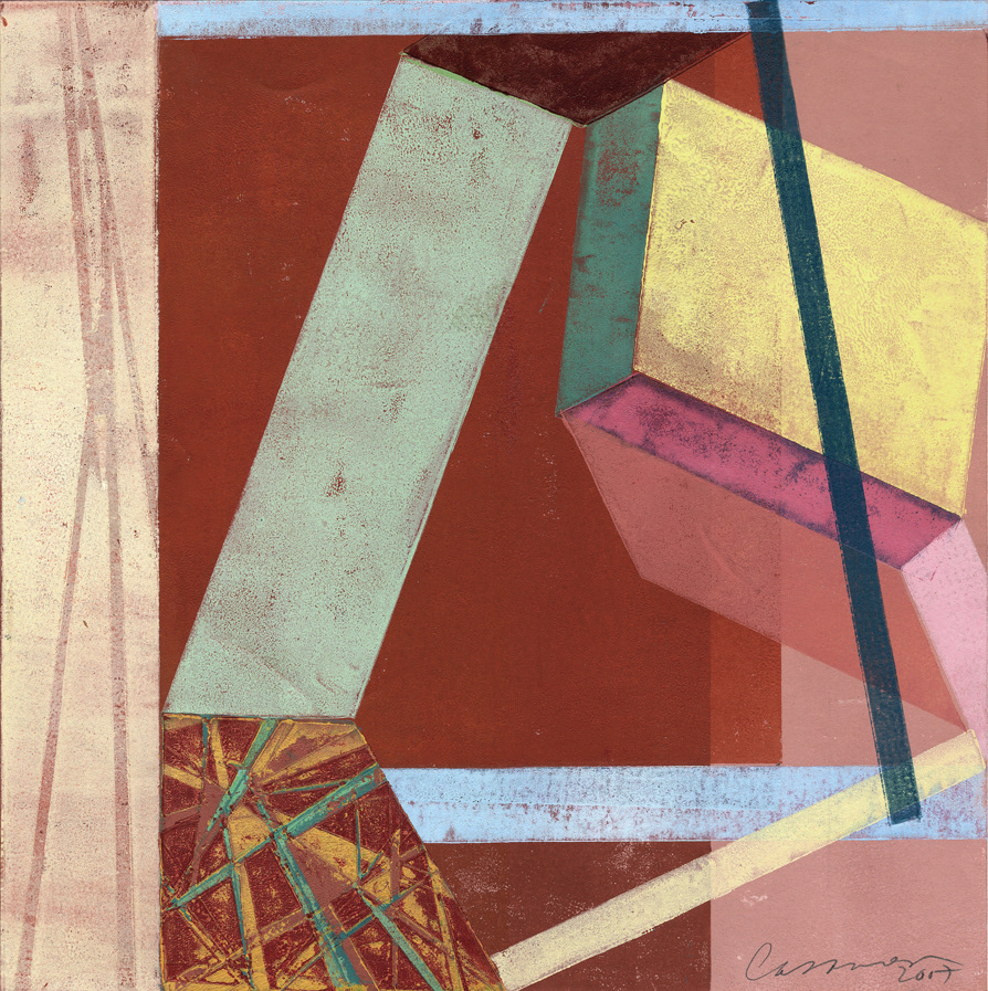 Cajas, 2007 - Pappschnitt / Colografía / Cardboard cut - 25 x 25 cm