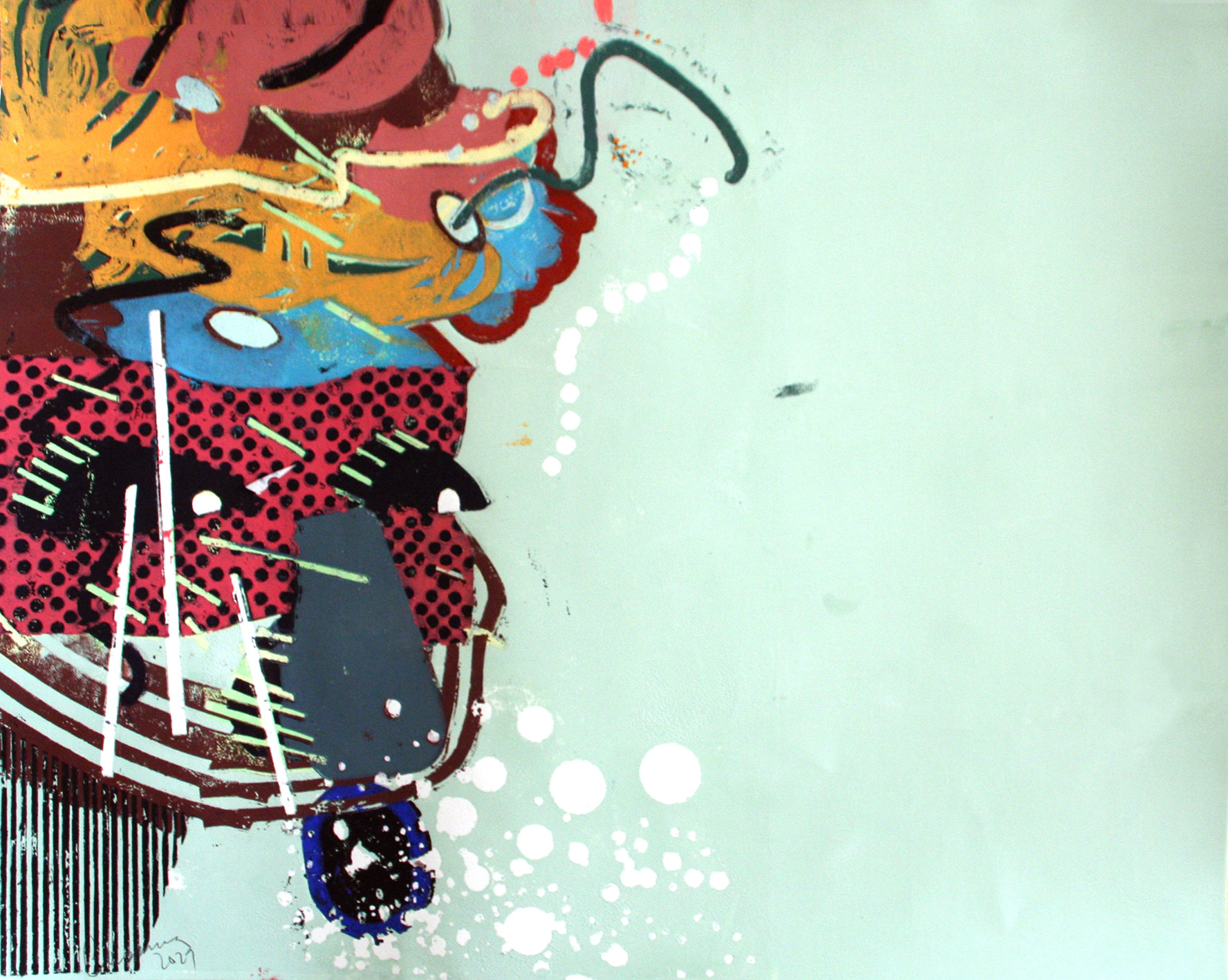 Innerhalb V, 2021 - Pappschnitt 40 x 50 cm