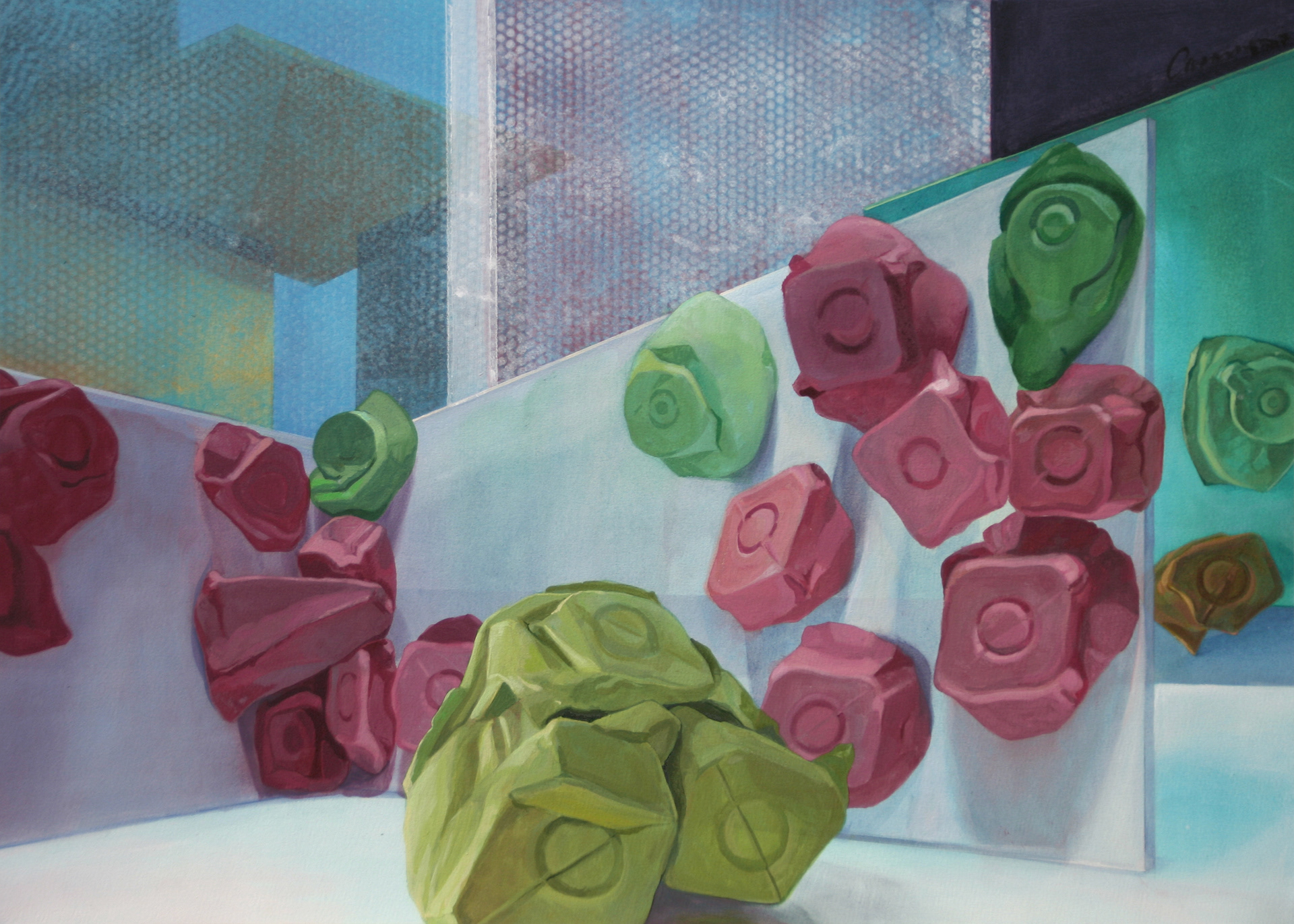 Interior, 2007 - Acryl auf Papier / Acrilico sobre Cartón / Acril on Cardboard - 50x70 cm