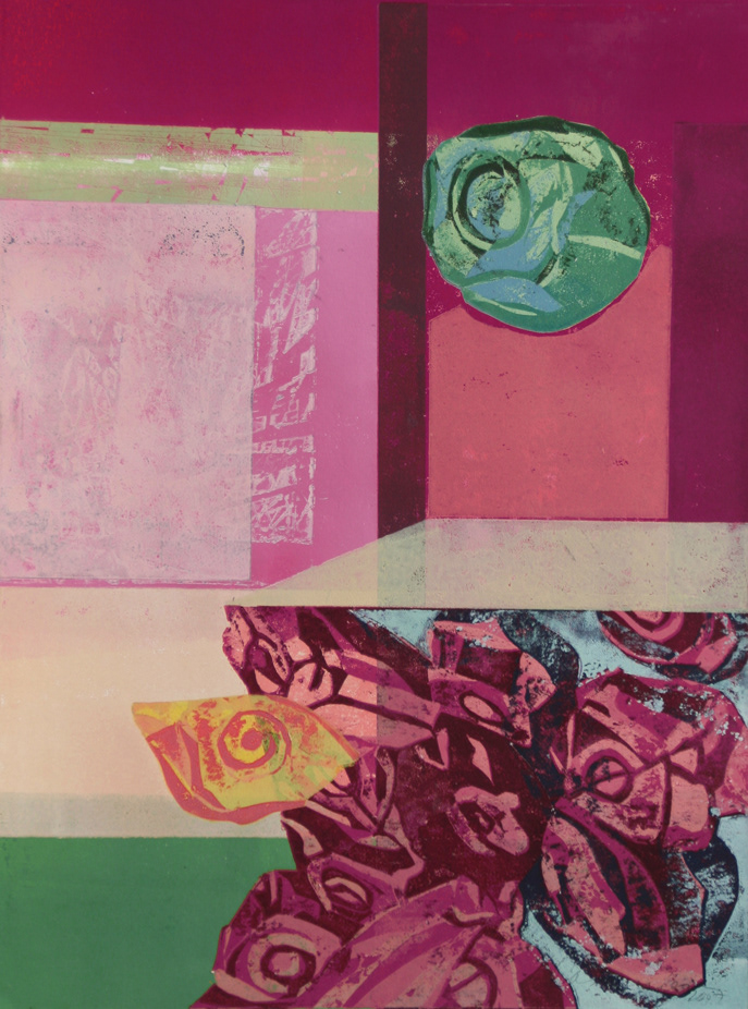 Amontonamiento, 2007 - Pappschnitt / Colografía / Cardboard cut - 30 x 40 cm