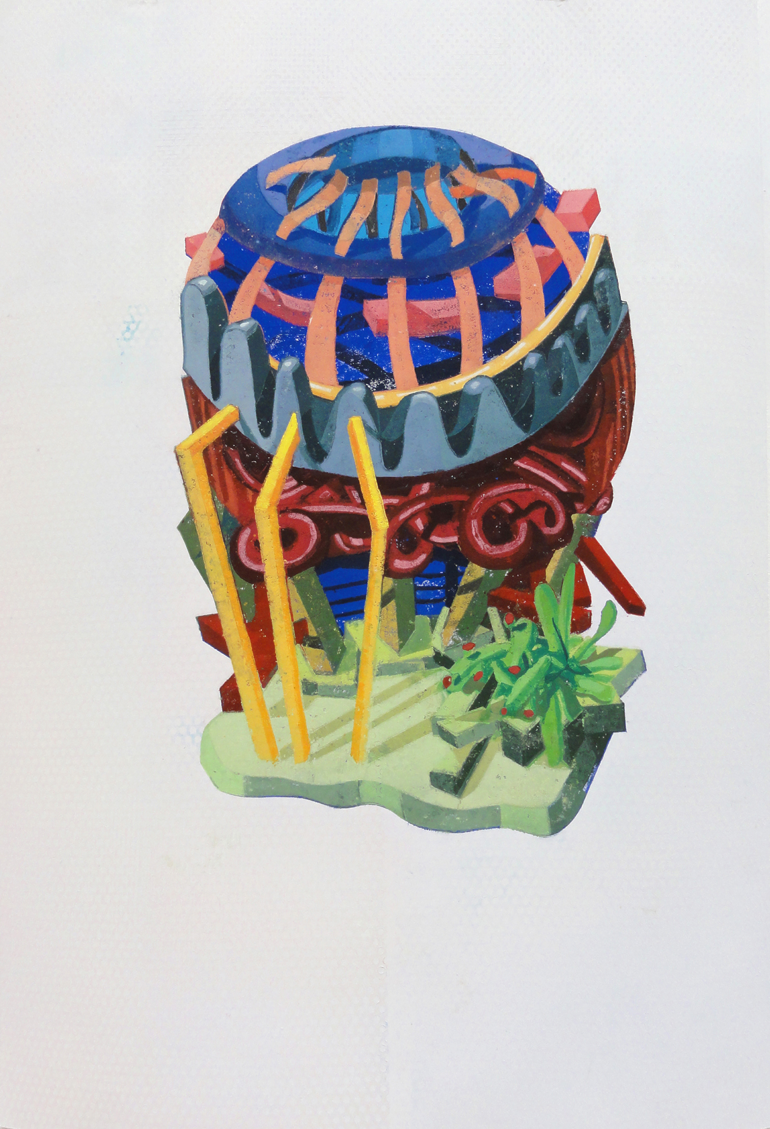 Apunta-lado, 2015 - Pappschnitt / Colografía / Cardboard cut -  70x50 cm