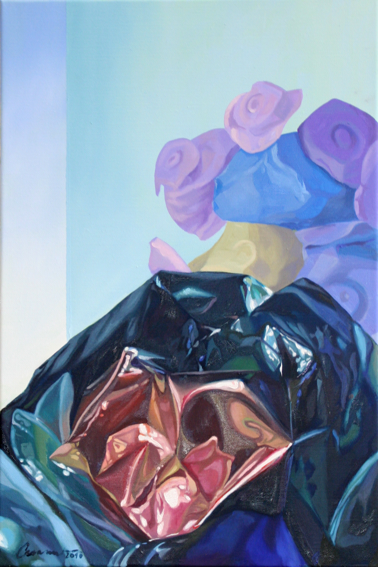 Glitzer, 2010 - Öl auf Leinwand / Óleo sobre lienzo / Oil on canvas - 60 x 4 0 cm