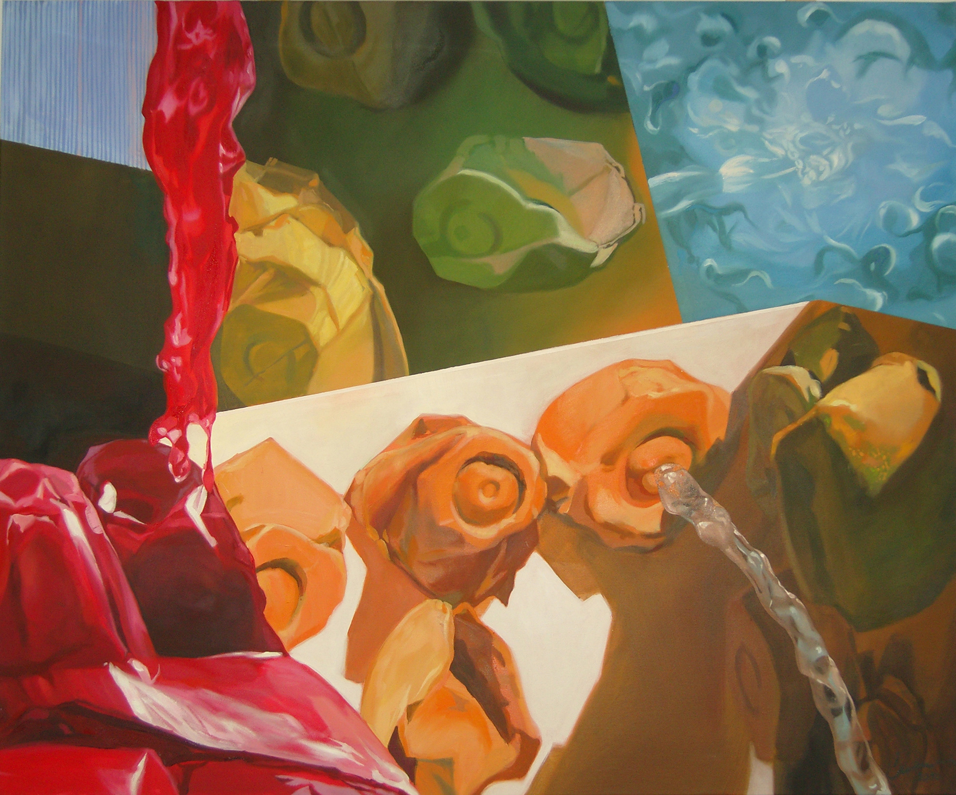 Druckstoß, 2010 - Öl auf Leinwand / Óleo sobre lienzo / Oil on canvas - 95x115 cm