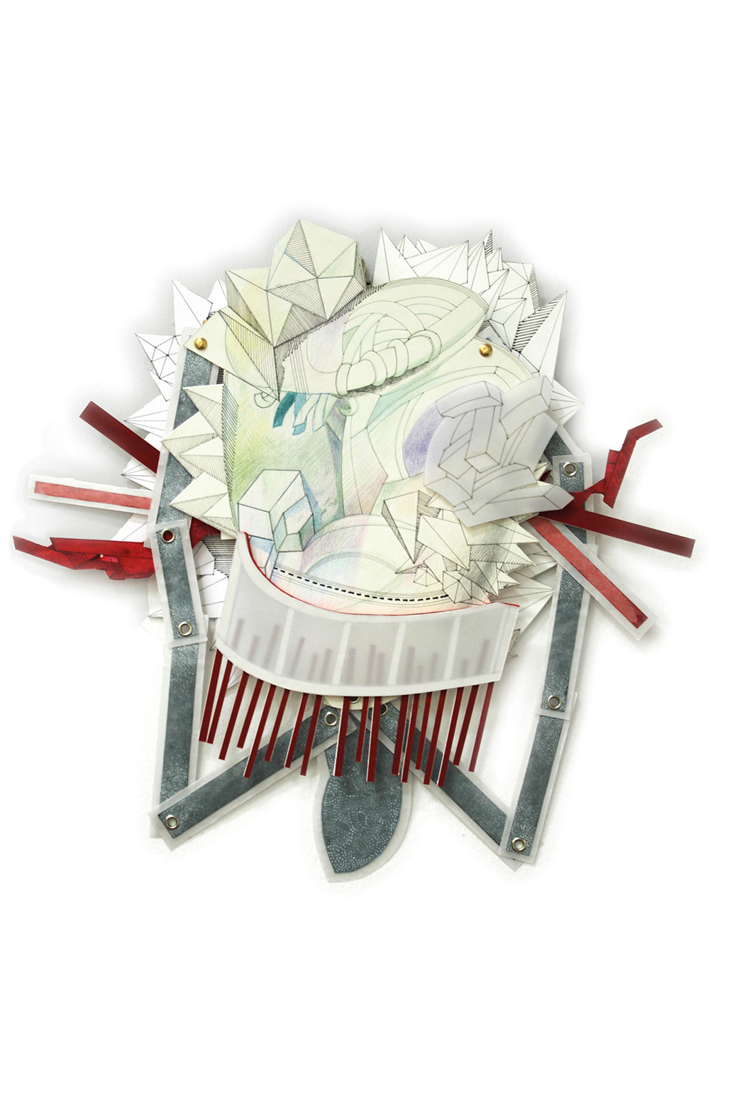 Des-figurar VI, 2016 - Pappe , Papier/ cartón, papel / cardboard, paper - 36 x 38 x 2 cm