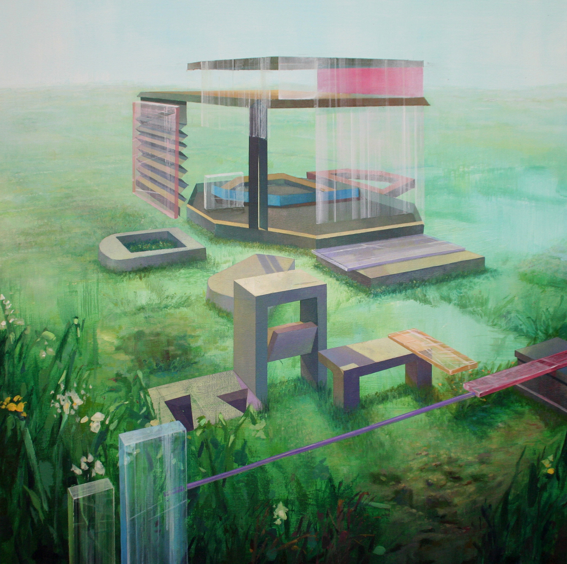 So ist dort, 2018, Acryl auf Leinwand 90 x 90 cm