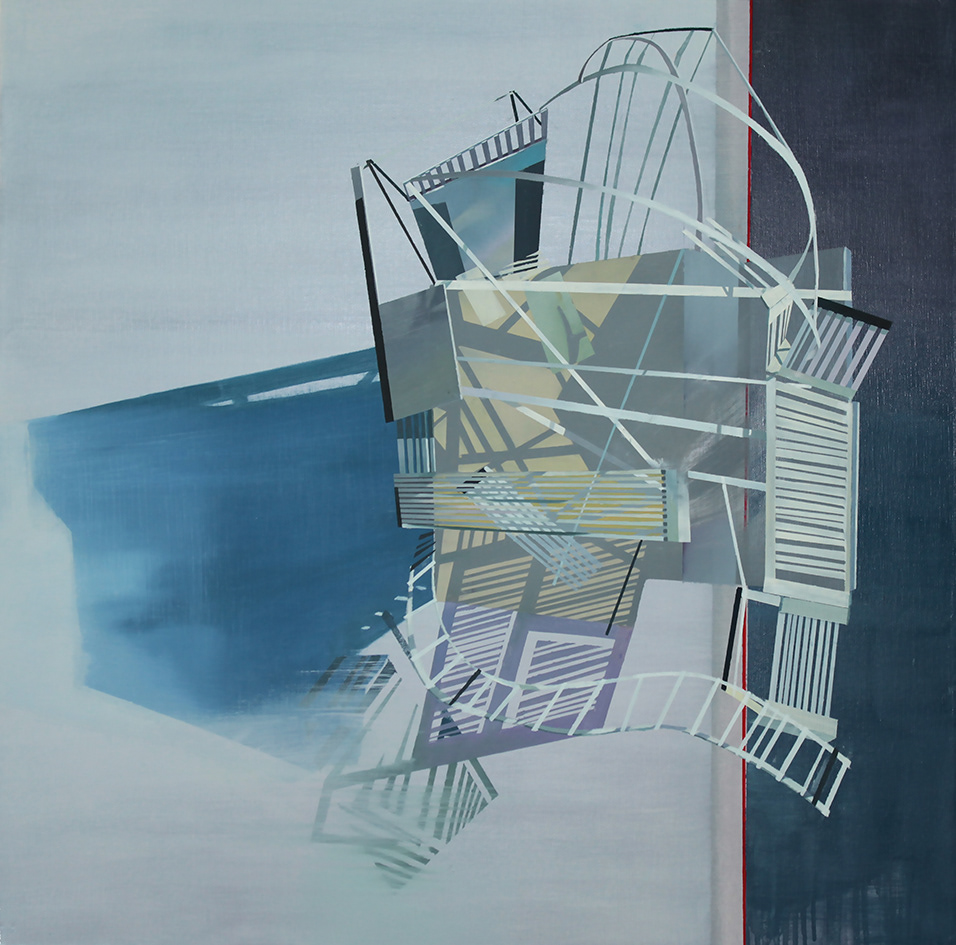 Haltung, 2017 - Öl auf Leinwand / Óleo sobre lienzo / Oil on canvas - 80x80 cm