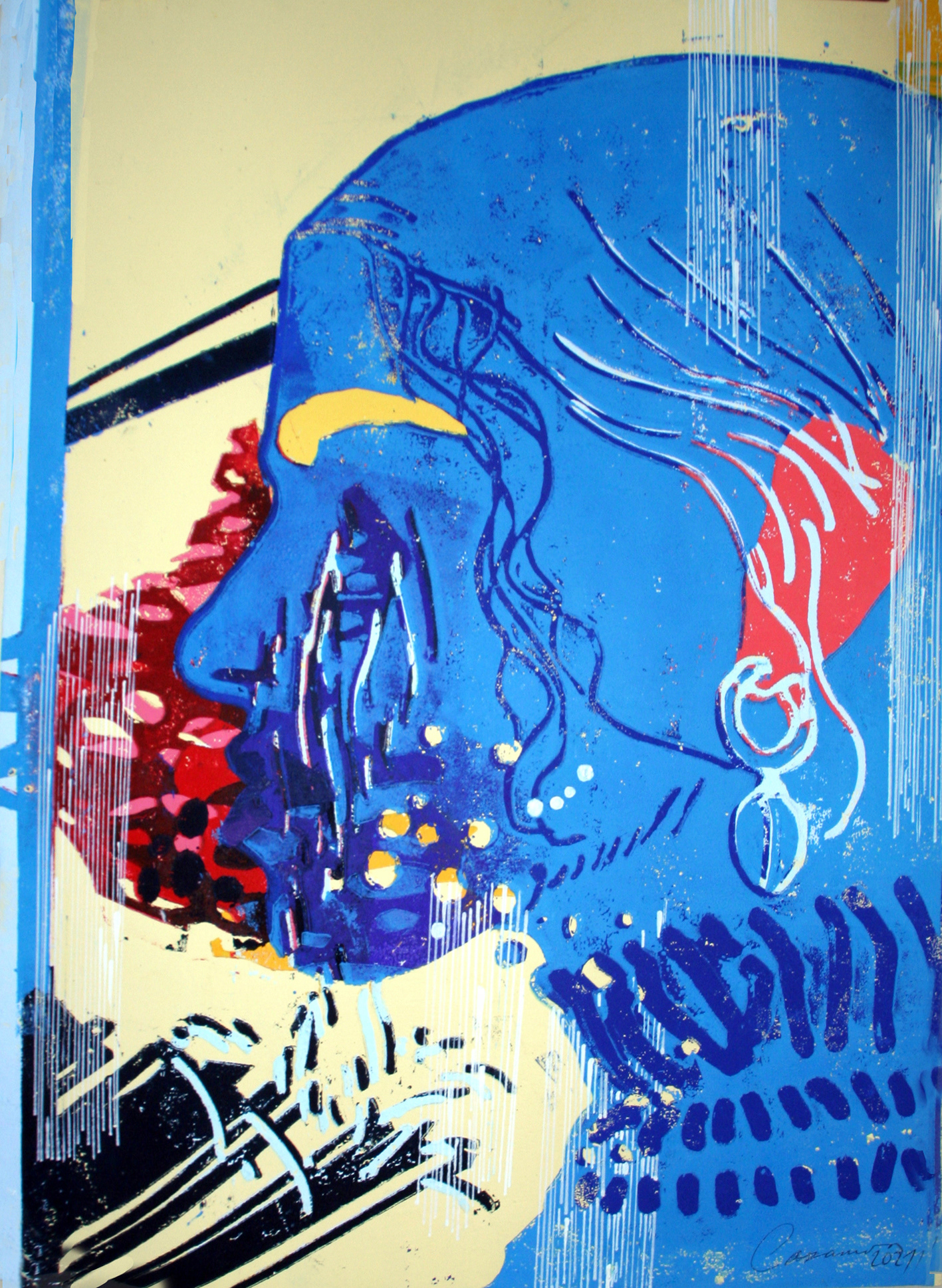 Innerhalb VI, 2021 - Pappschnitt 40 x 30 cm