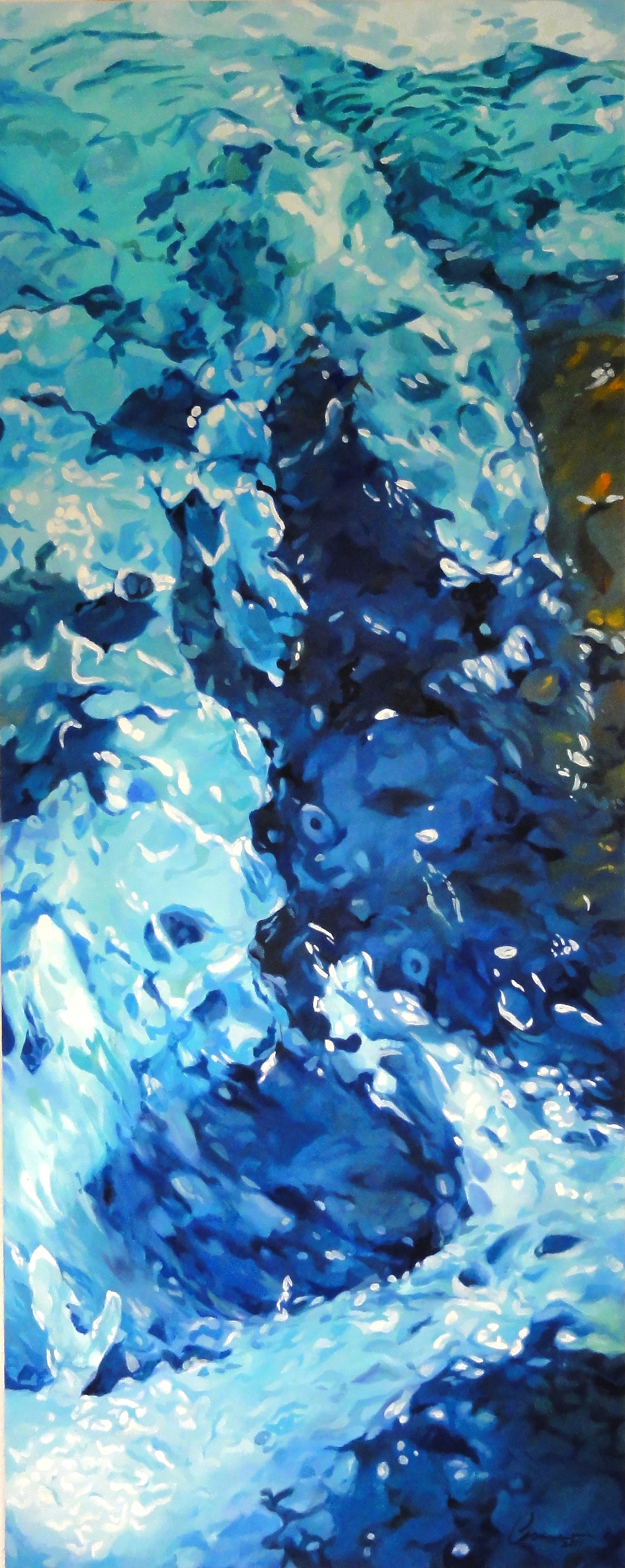 Unruhe, 2010 - Öl auf Leinwand / Óleo sobre lienzo / Oil on canvas- 200x80 cm