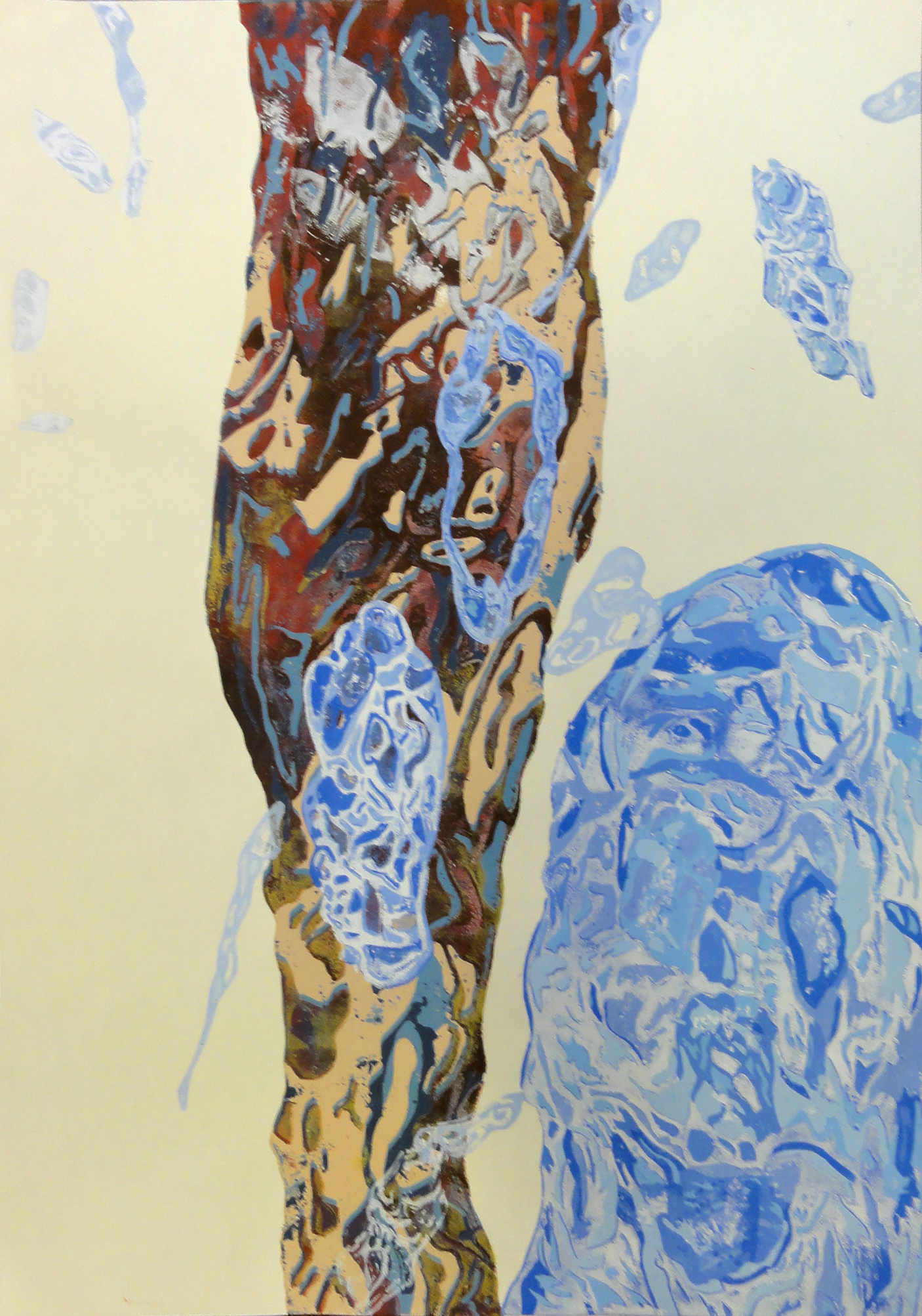 Reconciliación, 2012 - Pappschnitt / Colografía / Cardboard cut - 61 x 43 cm