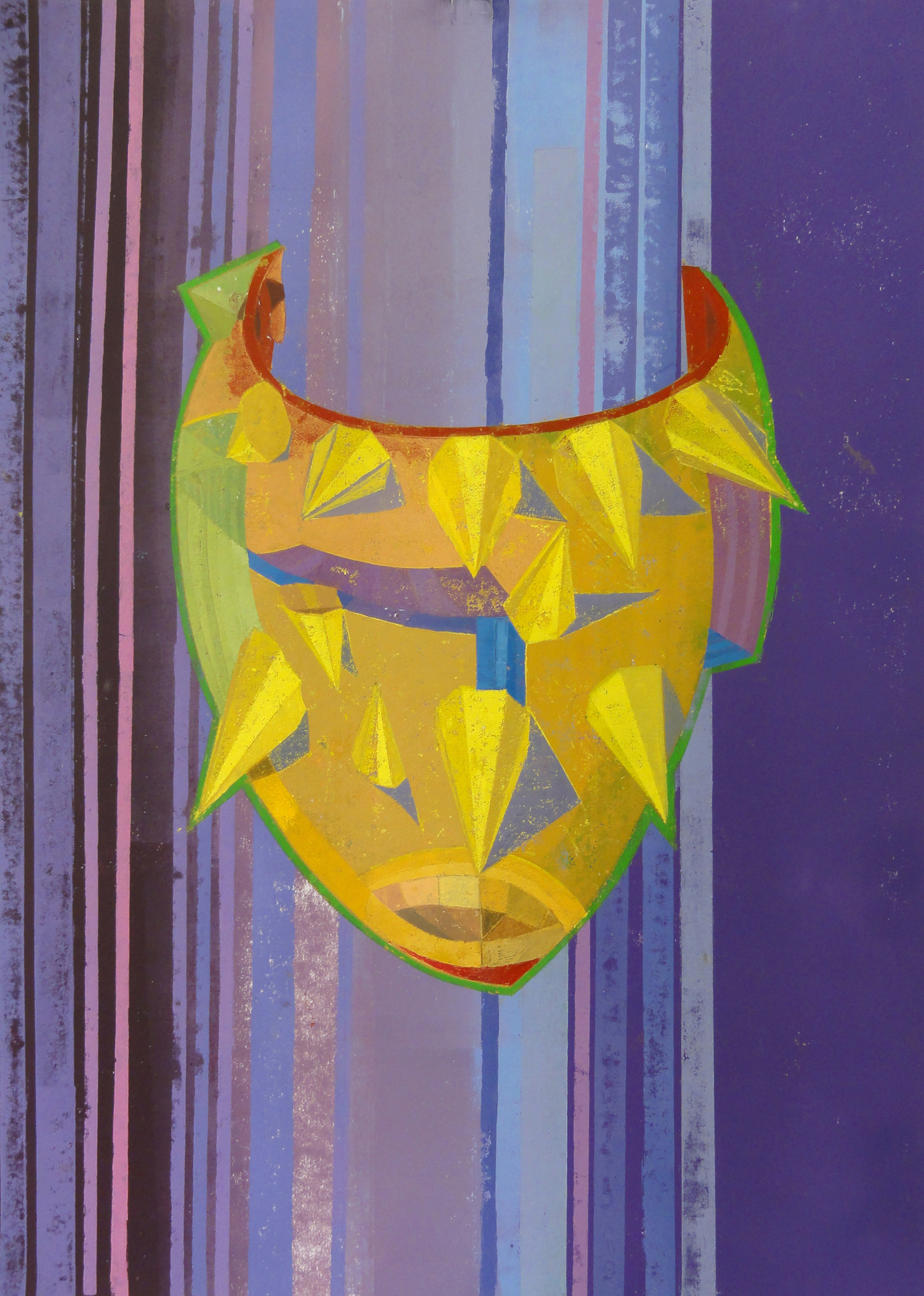 Mas-cara-da(e) V, 2014 - Pappschnitt / Colografía / Cardboard cut -  70x50 cm