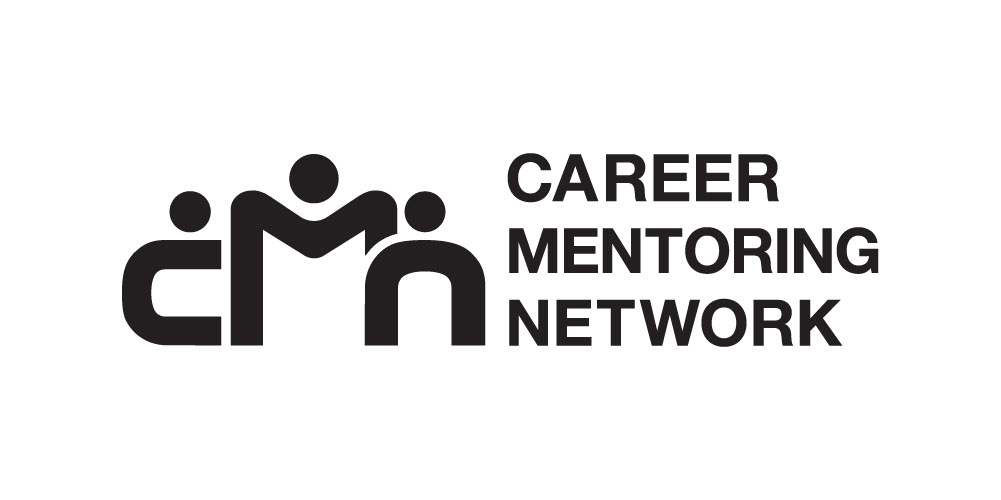 The CMN logo in black and white.
