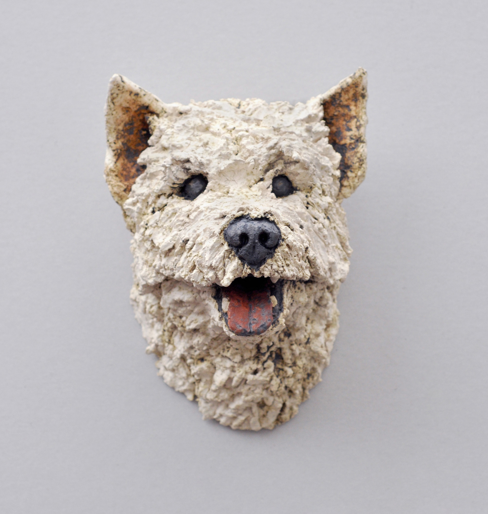 Hundeportrait Keramik Maya Westhighland White Terrier Bettina Danne