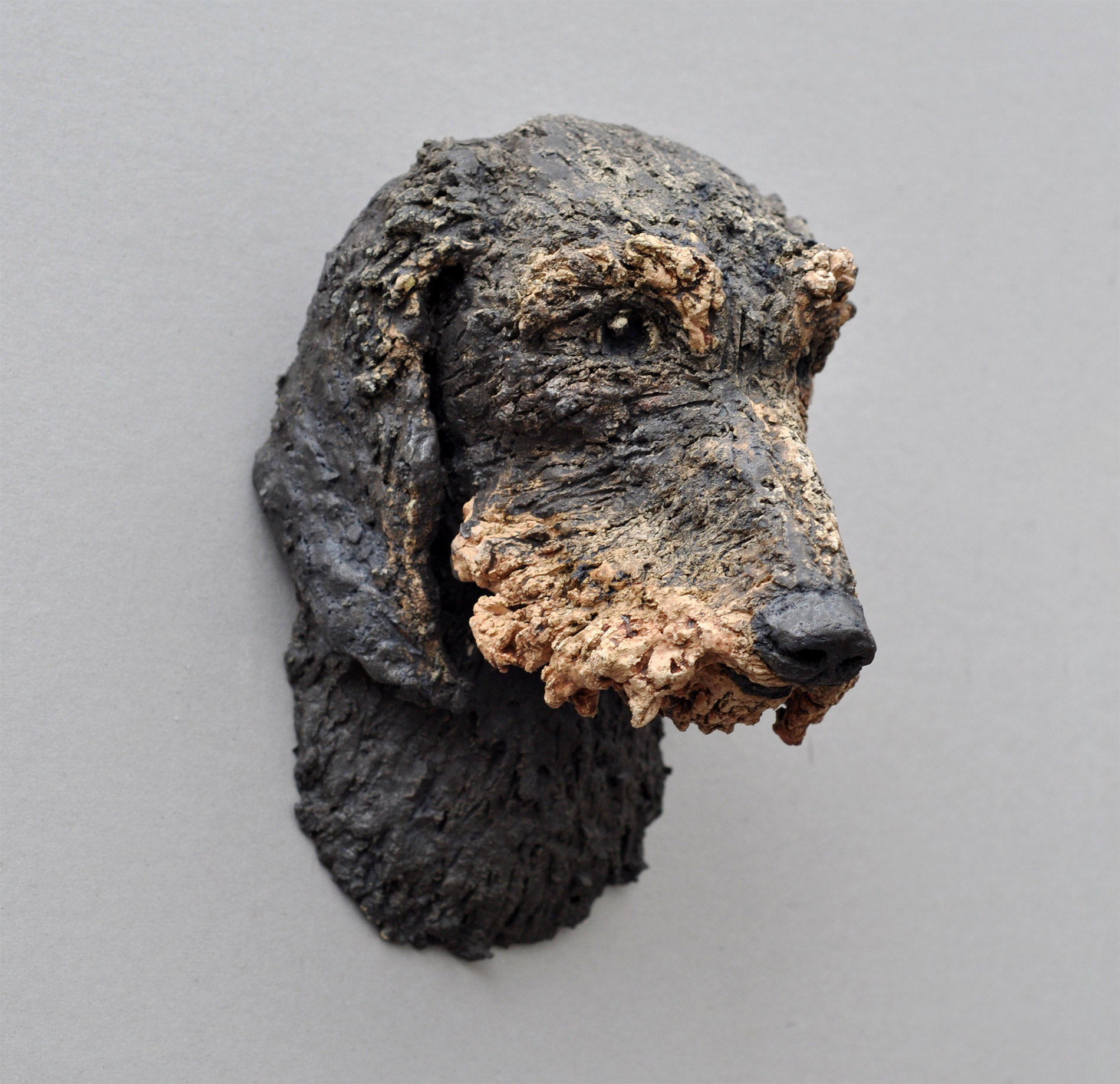 Rauhaaardackel Hundeporträt Bettinadanne Dachshund Koblenz Bendorf Keramik 