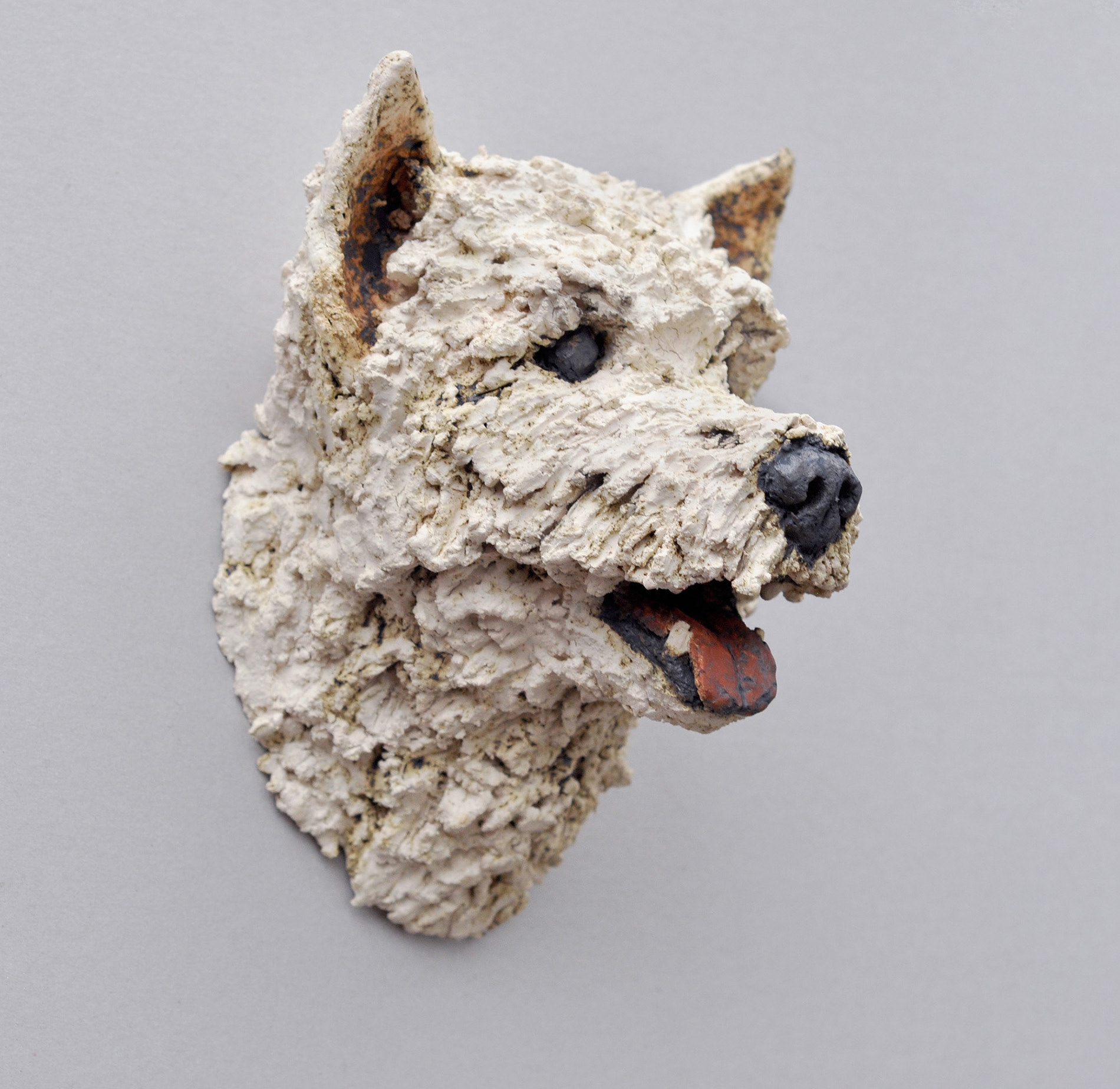 Hundeportrait Keramik Maya Westhighland White Terrier Bettina Danne