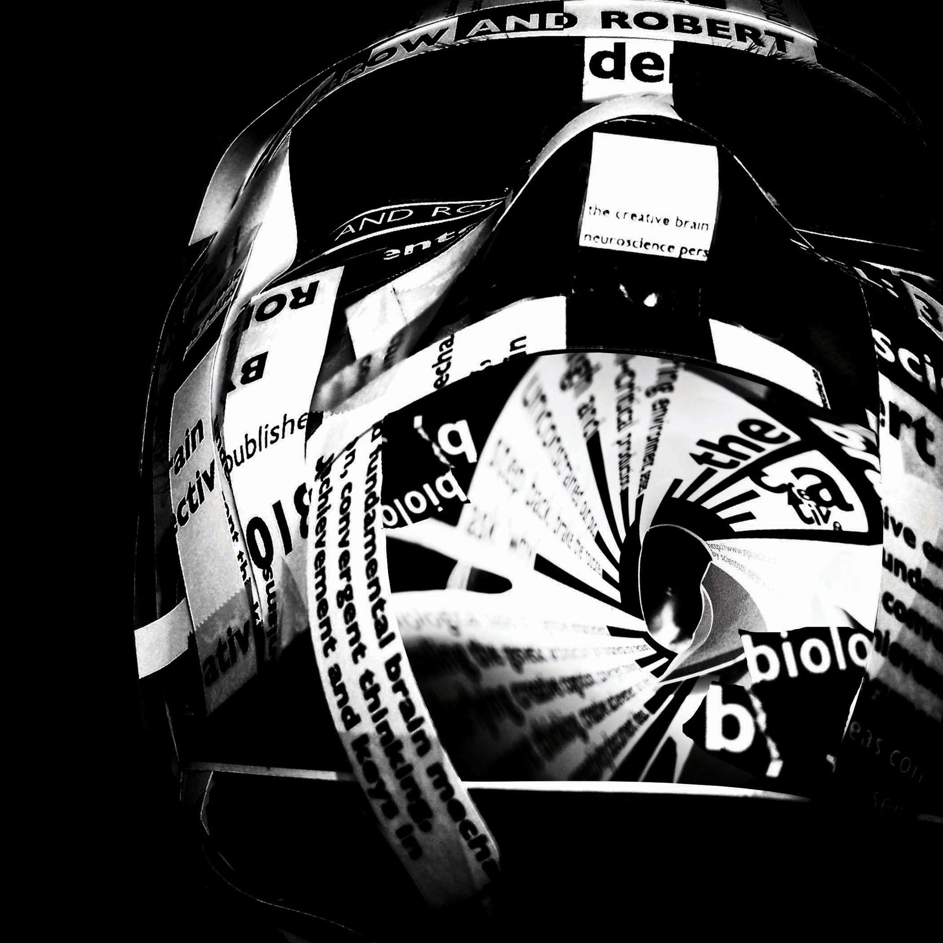 Paper strips on face