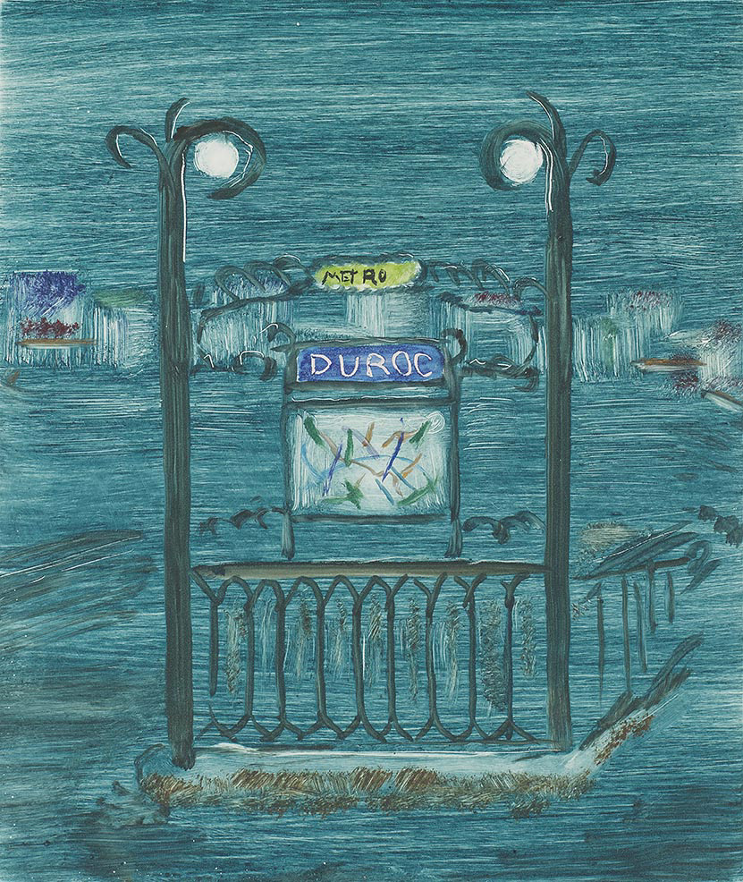 JJJ RIGAL, Métro Duroc, monotype, 1954. ©JJJRIGAL, adagp paris 2026
